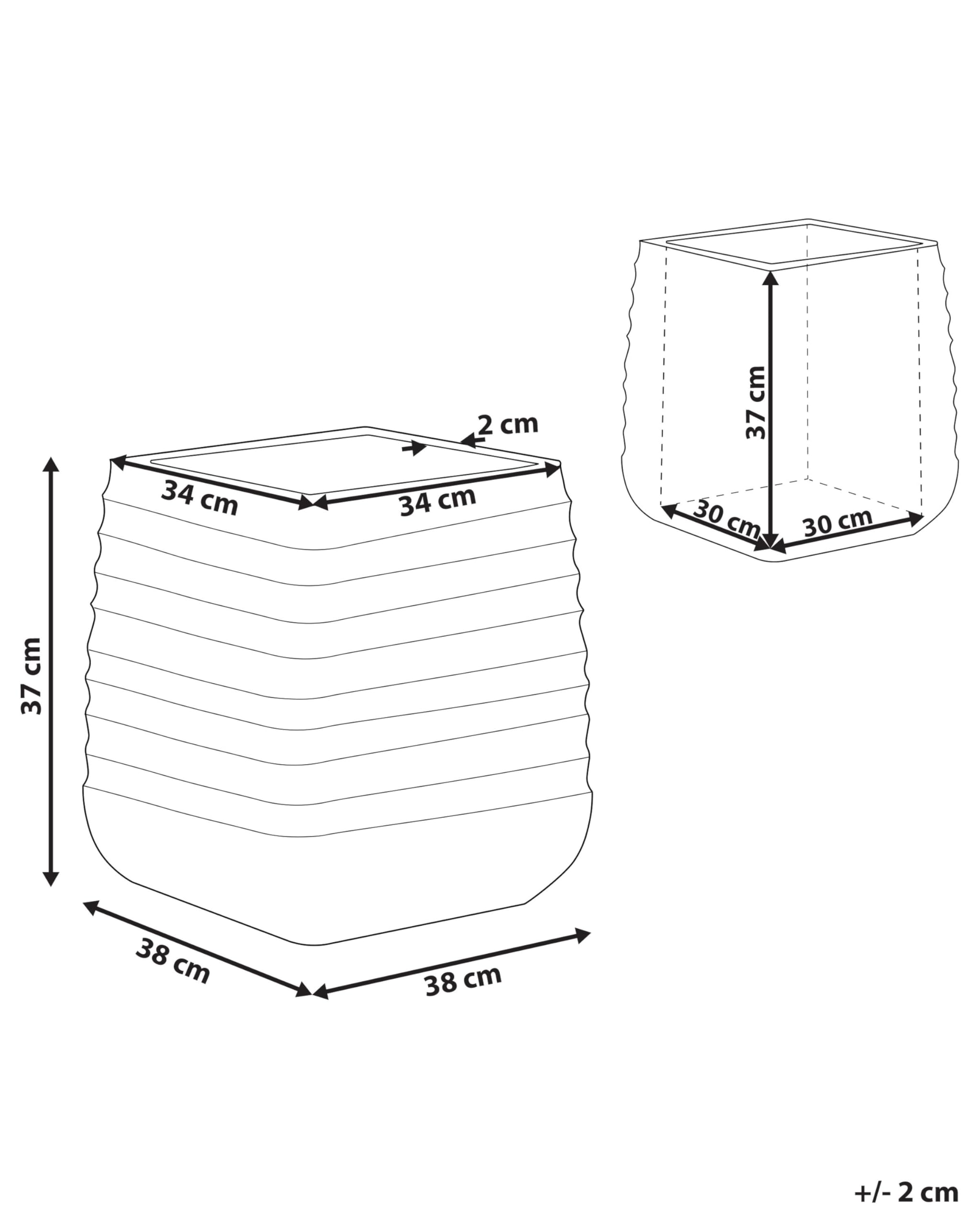 beliani-parikia-blumentopf-38x38-wei-quadratisch image 3