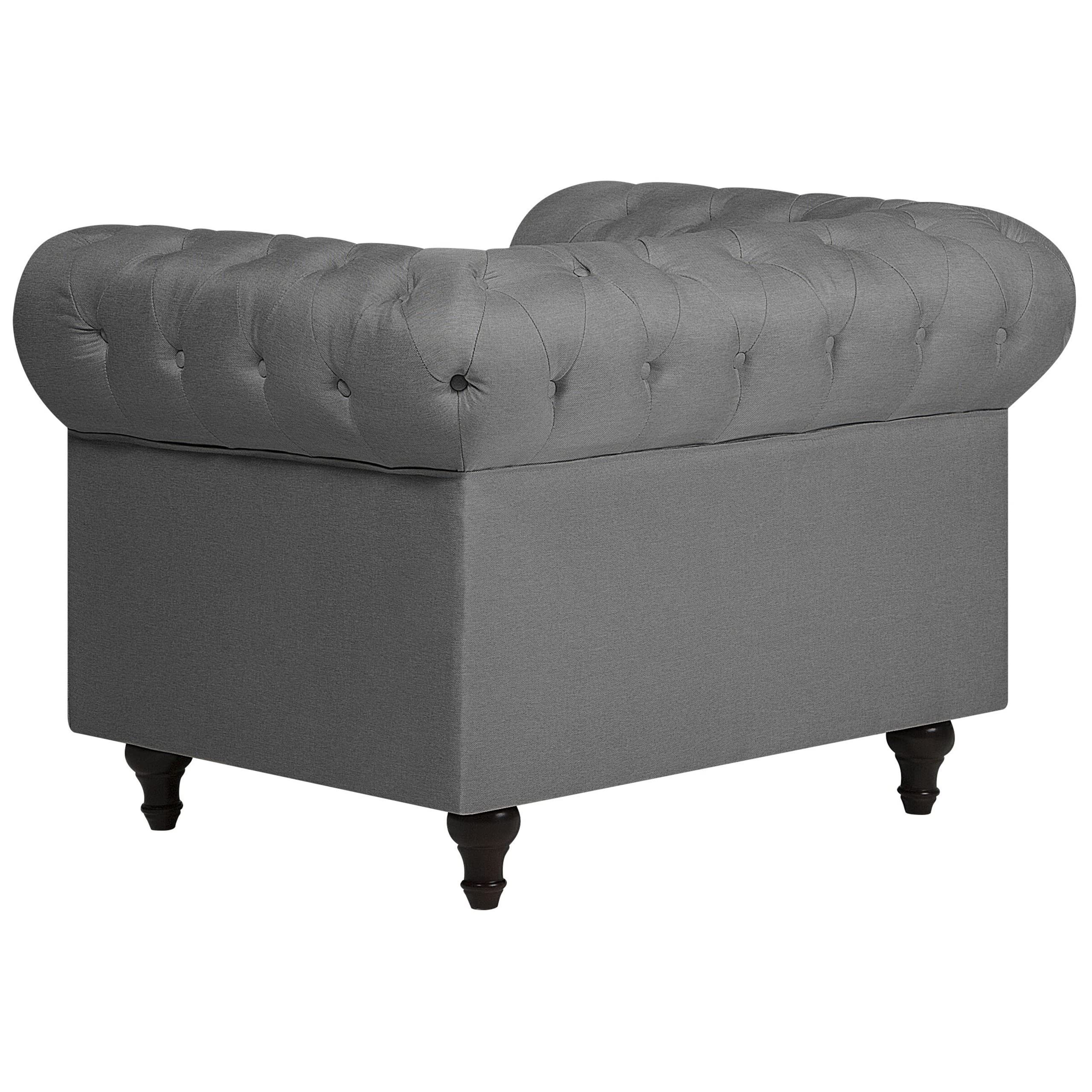 beliani-chesterfield-sessel-hellgrau-stoff-englischer-stil image 5