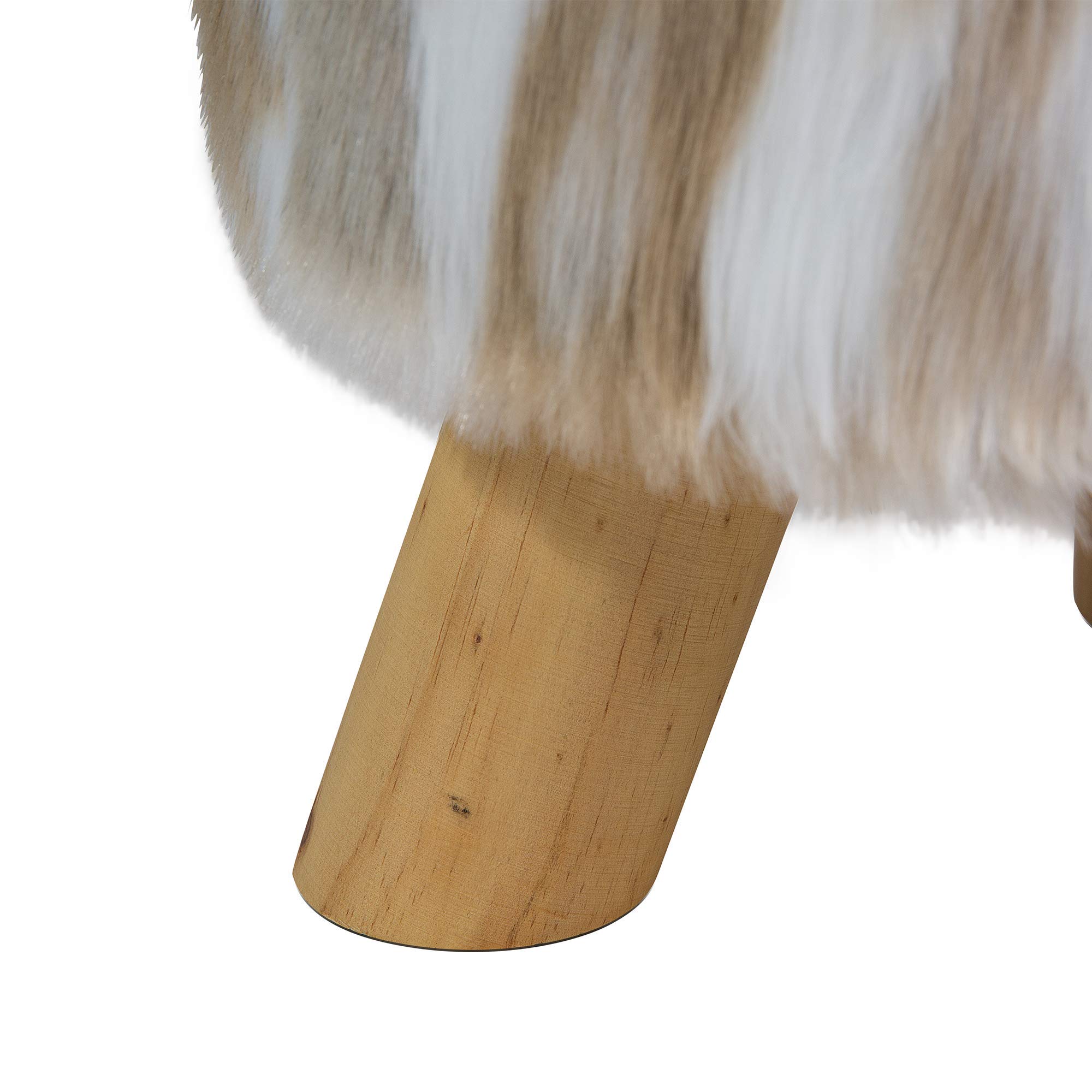 beliani-texas-hocker-kunstpelz-grau-braun-33-cm-belastbar image 6