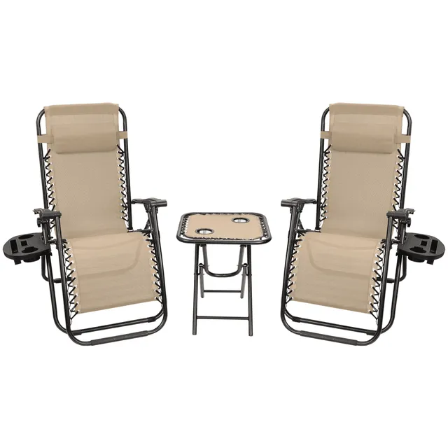 homall-patio-furniture-zero-gravity-set-beige-mit-tisch-3-teilig image 1