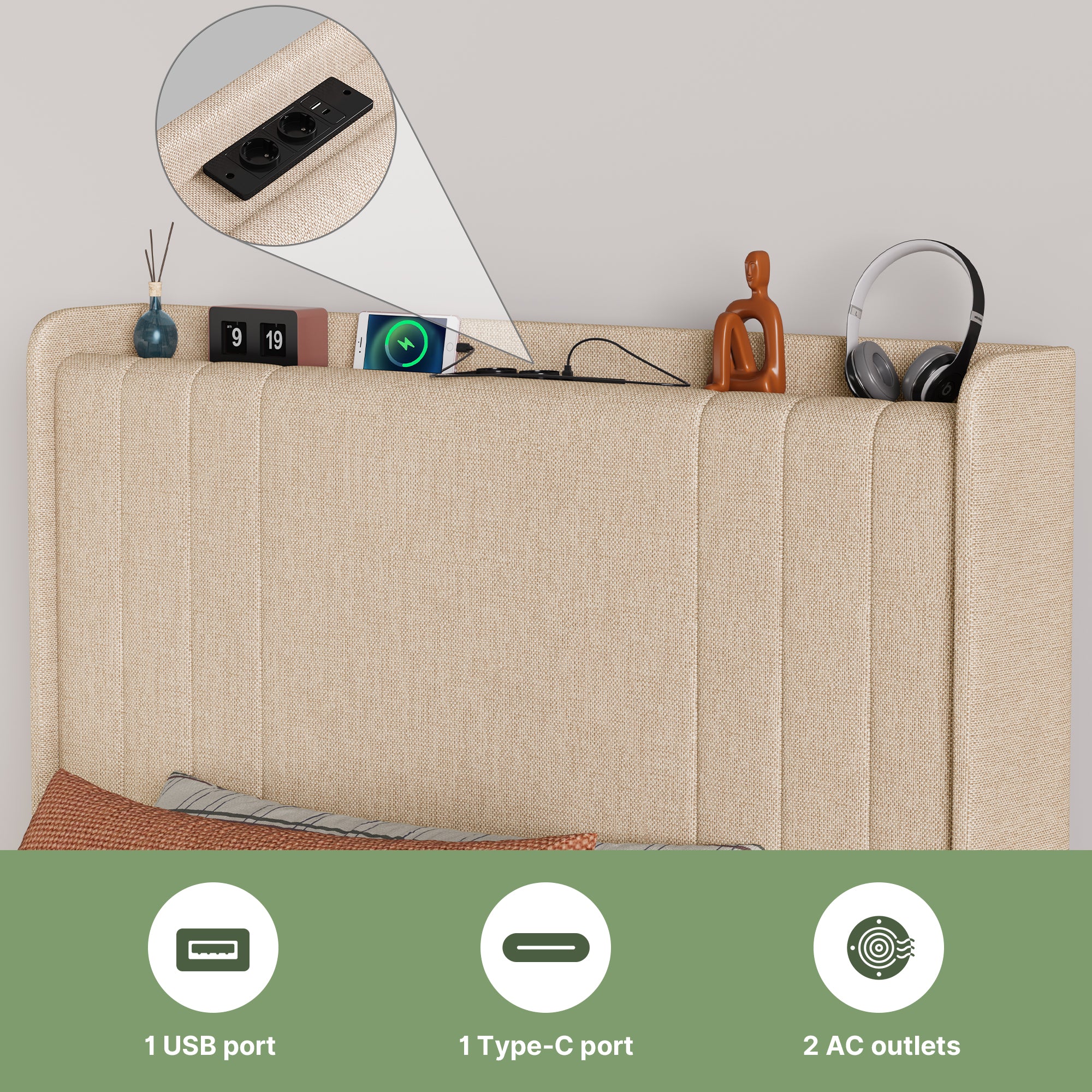 bealife-bf28-einzelbett-90x200-beige-mit-led-und-ladestation image 5