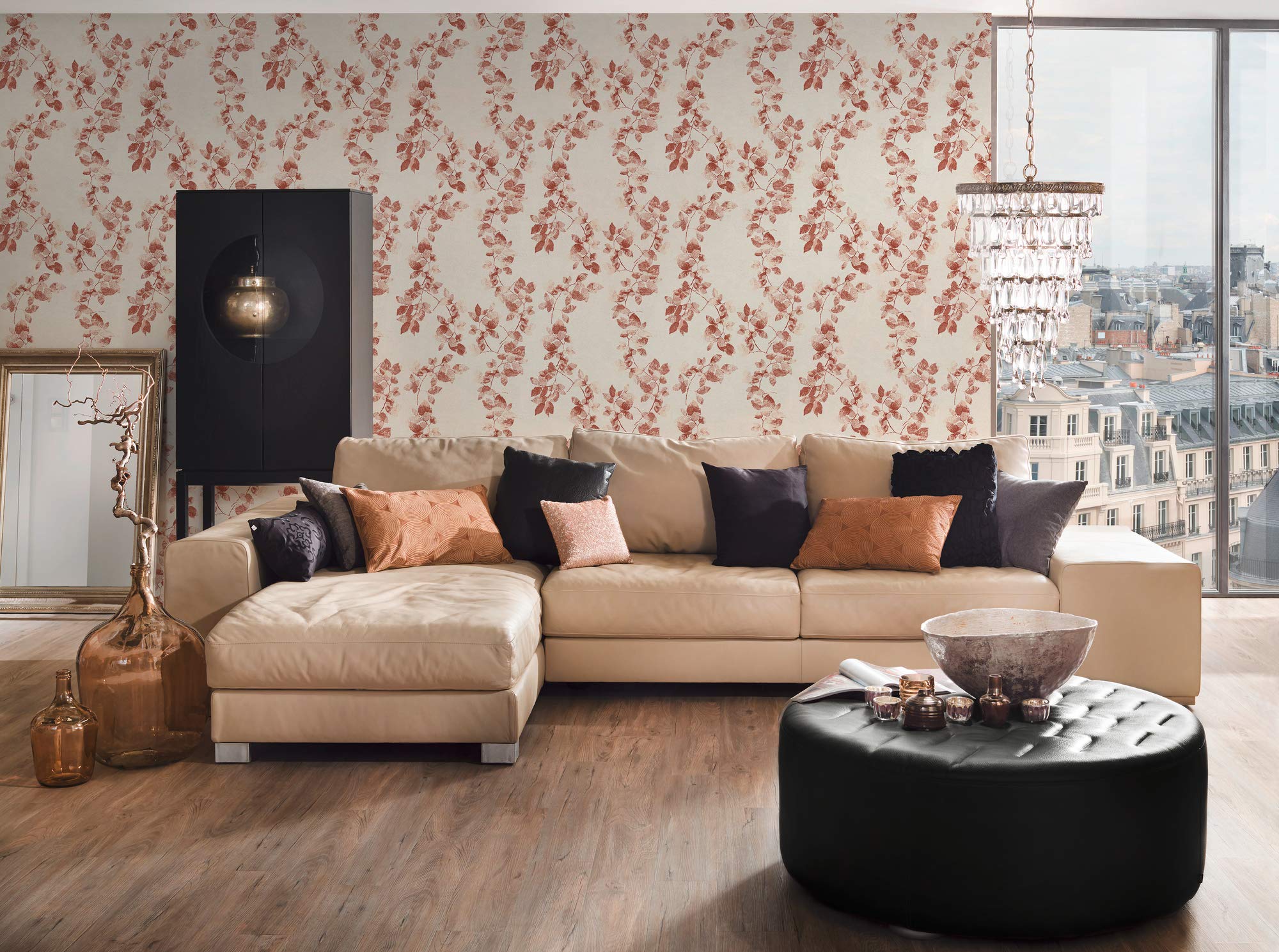 a-s-cr-ation-daniel-hechter-vliestapete-blumen-creme-rot image 6