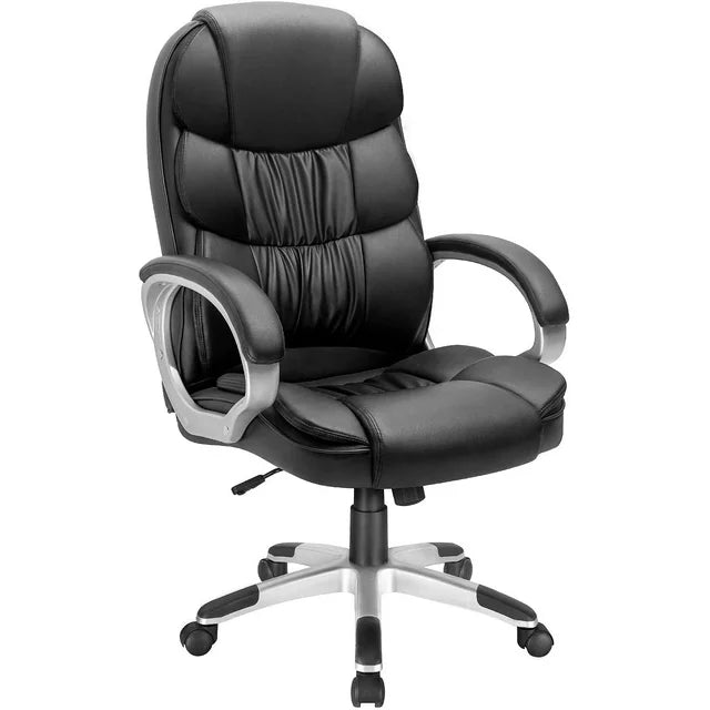homall-office-leather-chair-b-rostuhl-schwarz-leder image 8