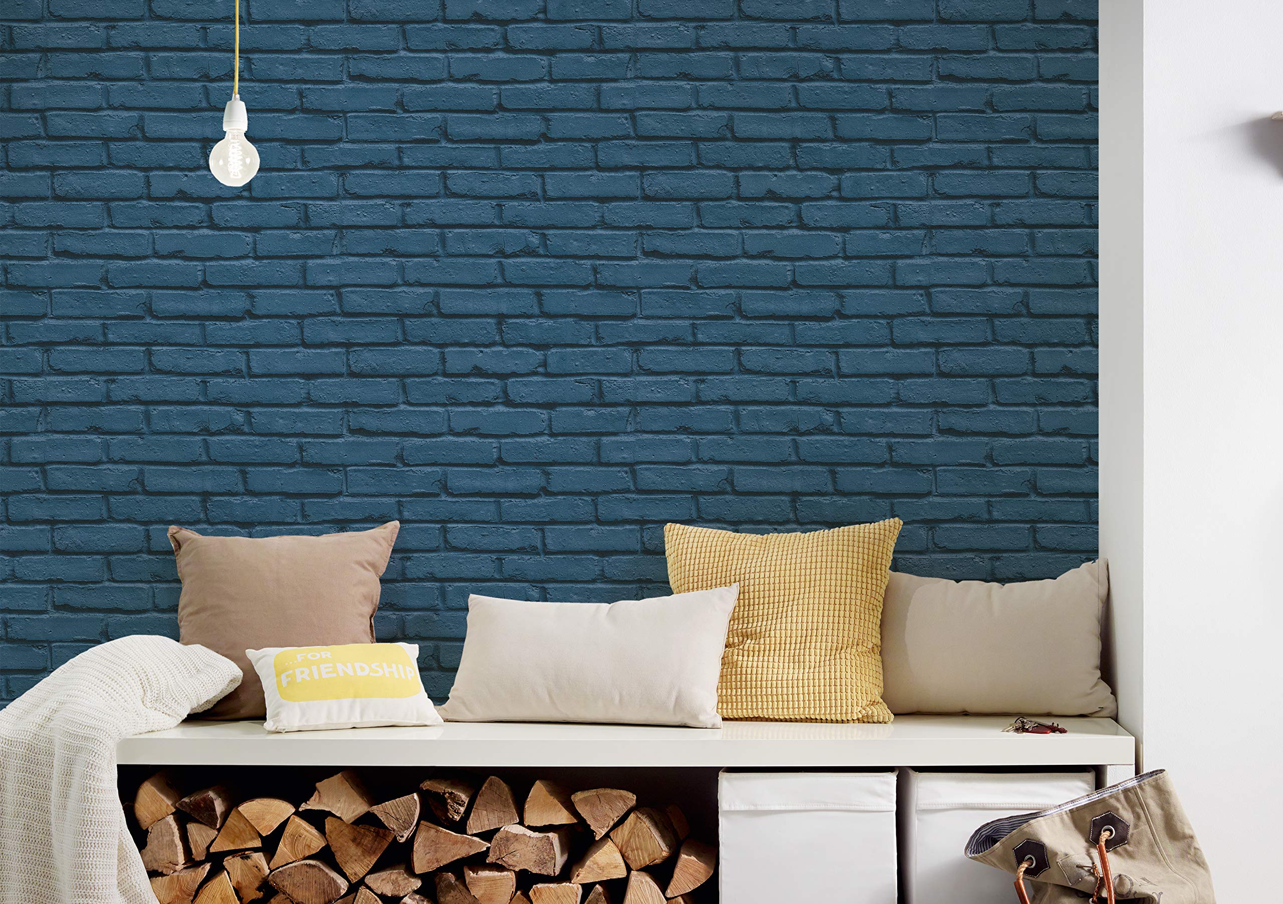 a-s-cr-ation-attractive-vliestapete-358561-blau-backstein image 4