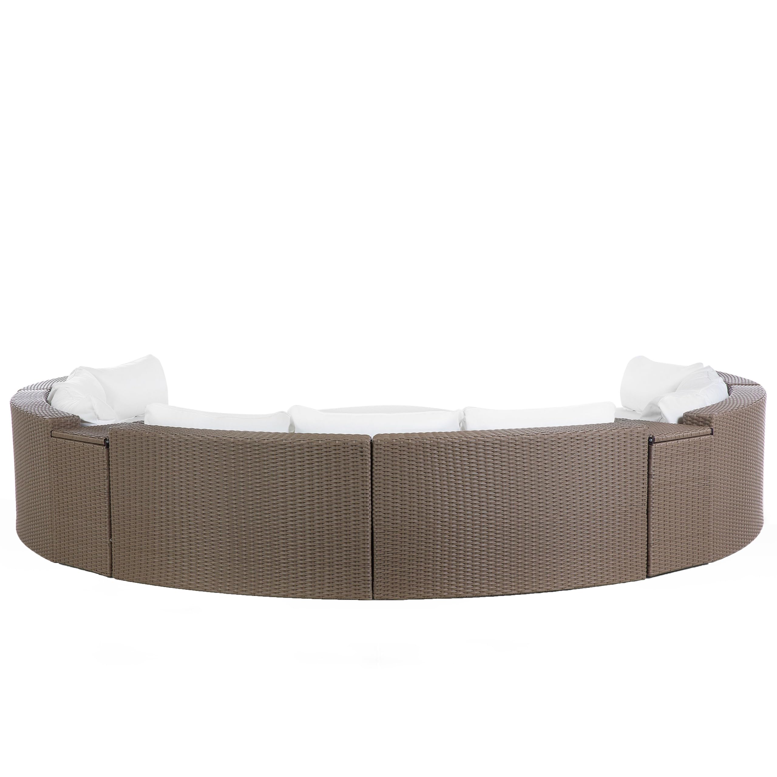 beliani-severo-lounge-set-rattan-braun-rund-9-sitzer-glas image 5