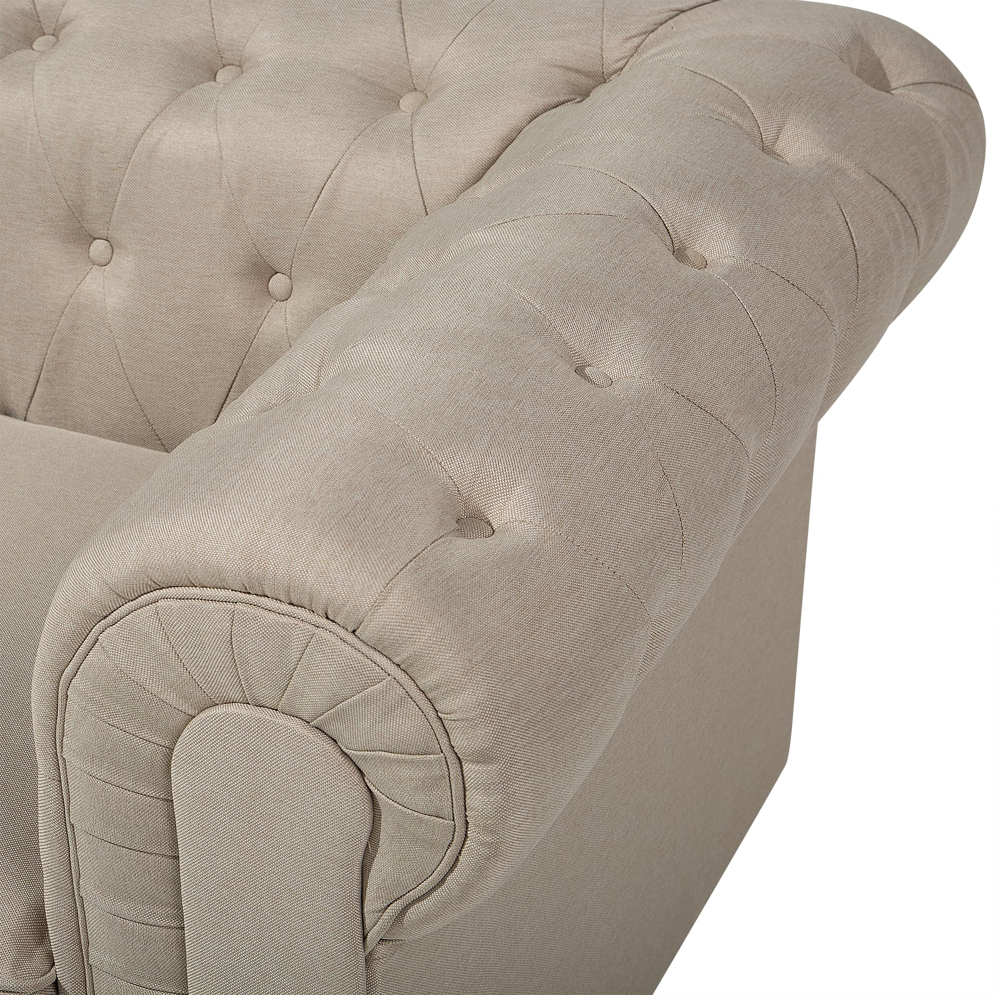beliani-chesterfield-sessel-stoff-beige-klassisch-gro image 7