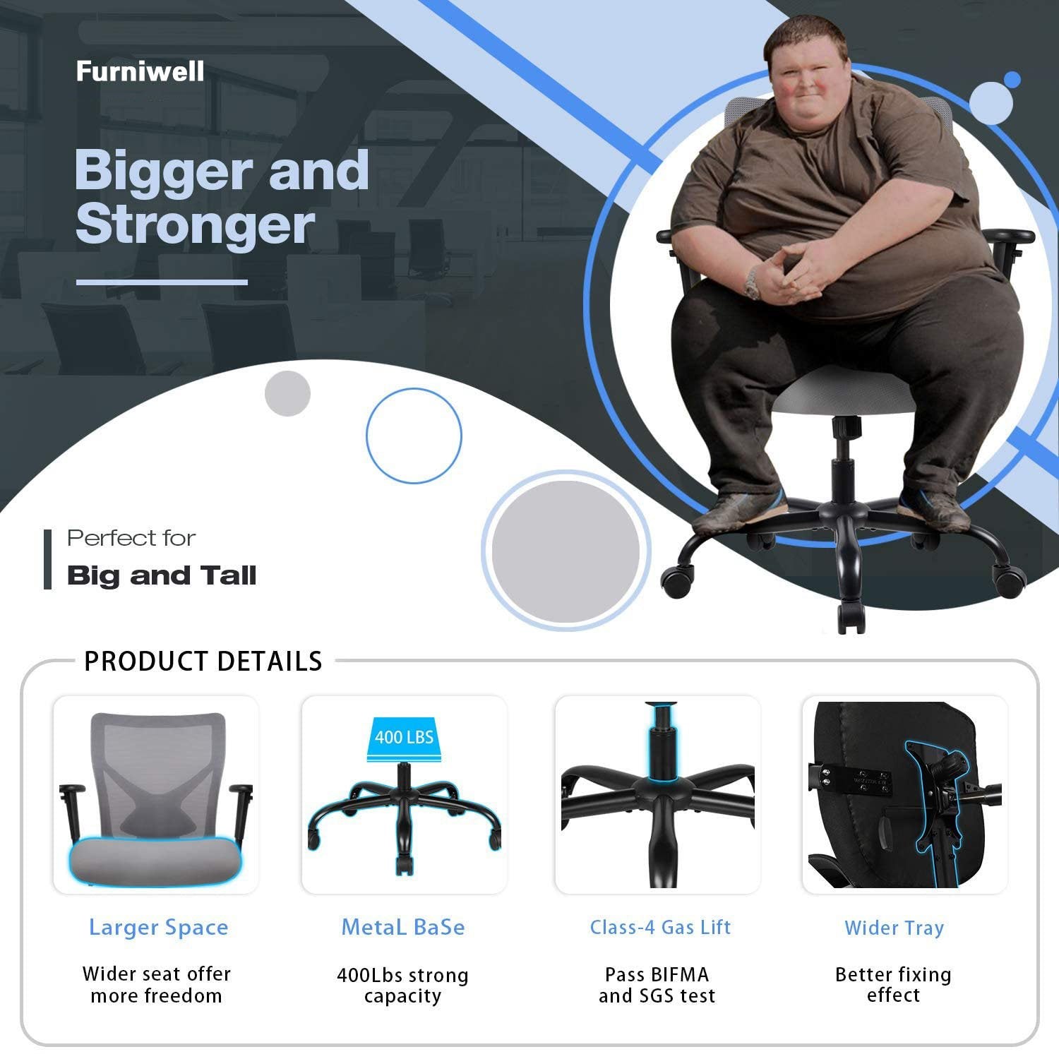 homall-office-mesh-chair-b-rostuhl-grau-lordosenst-tze image 4