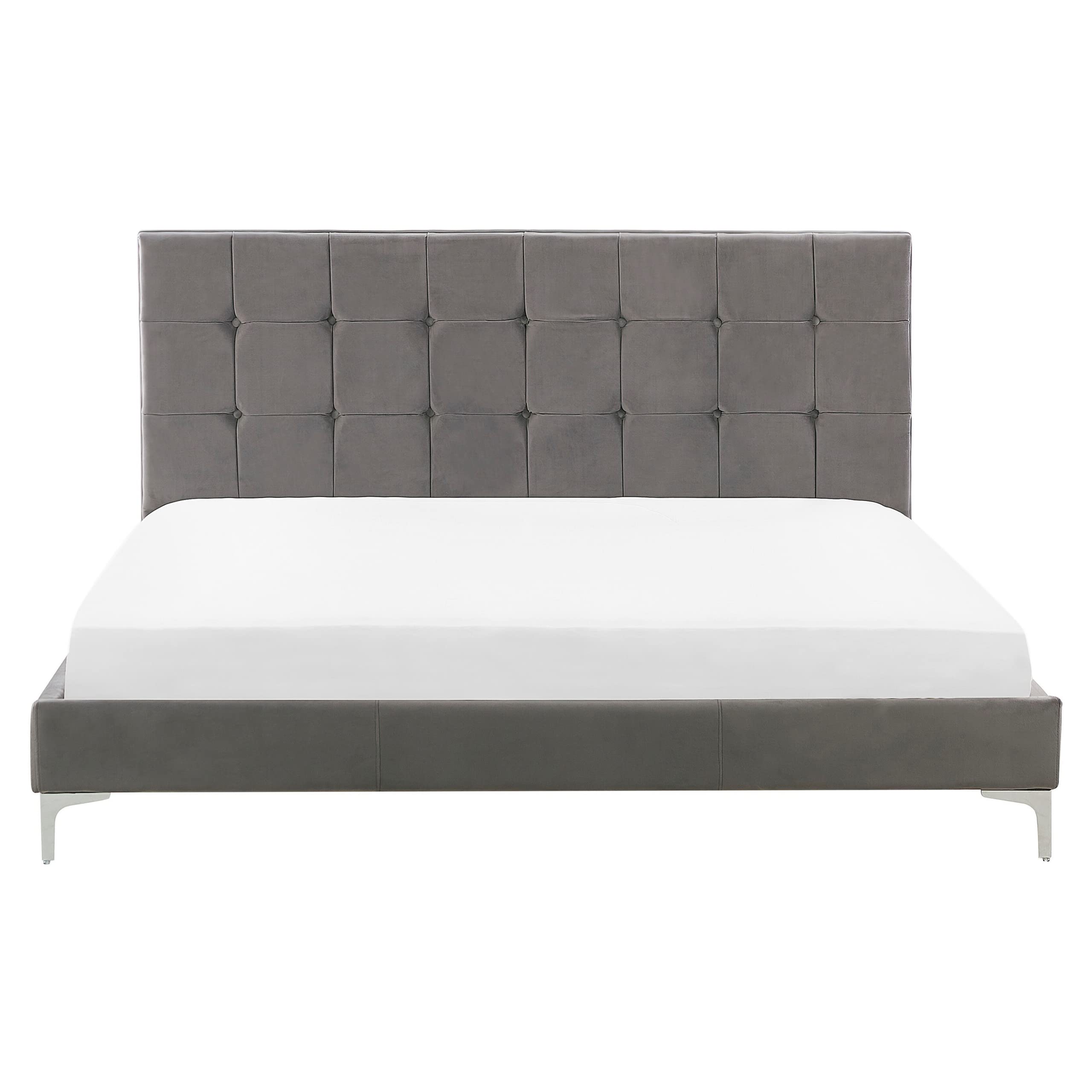 beliani-ambert-doppelbett-160x200-samt-grau-mit-lattenrost image 4