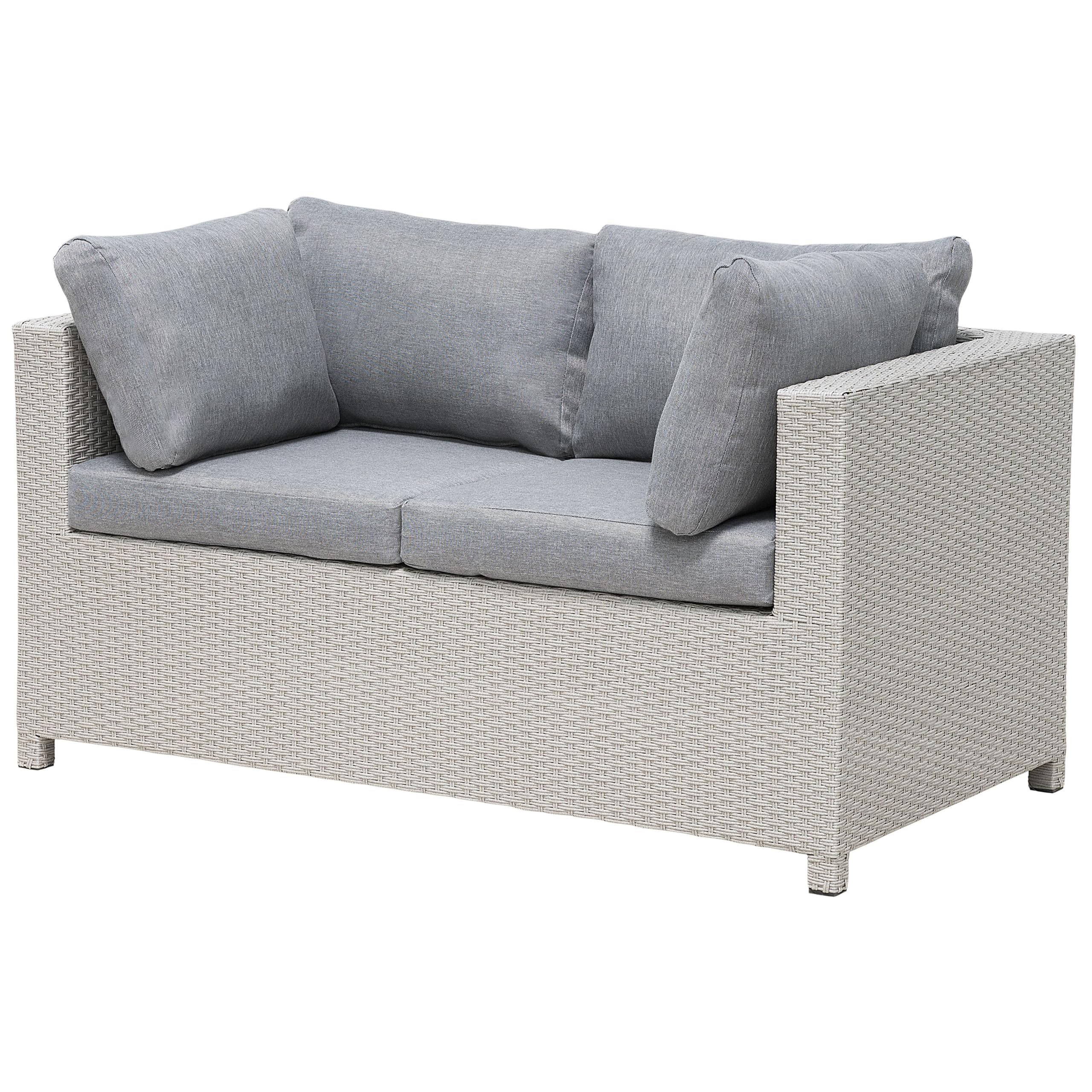 beliani-gartenm-bel-milano-lounge-set-4-sitzer-hellgrau image 5