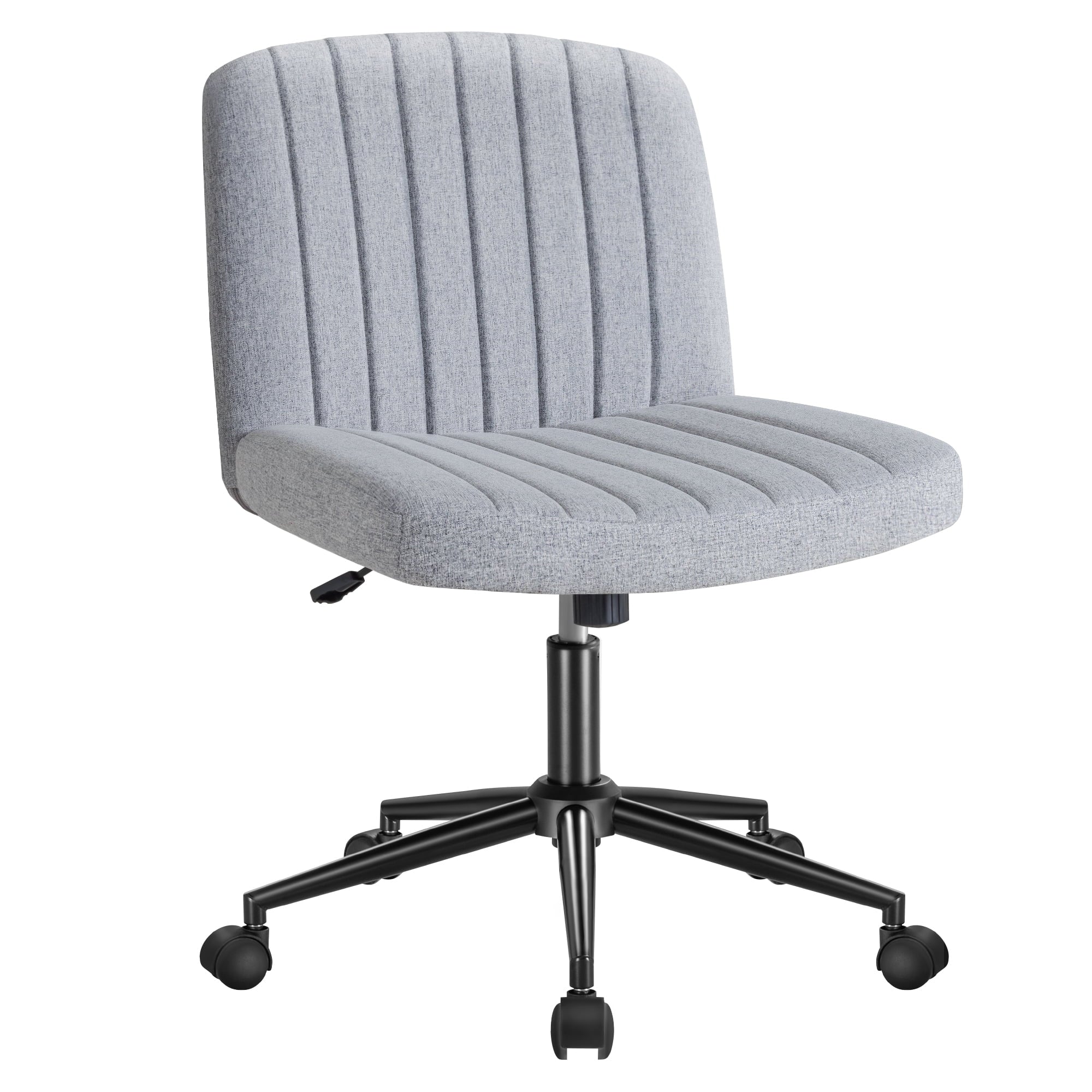 homall-office-mesh-chair-b-rostuhl-grau-ohne-armlehne-rollen image 8