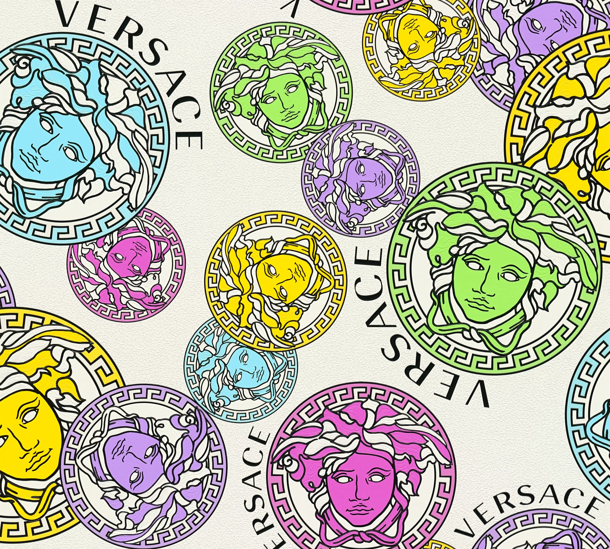 a-s-cr-ation-versace-wallpaper-386101-vliestapete-wei-medusa image 5