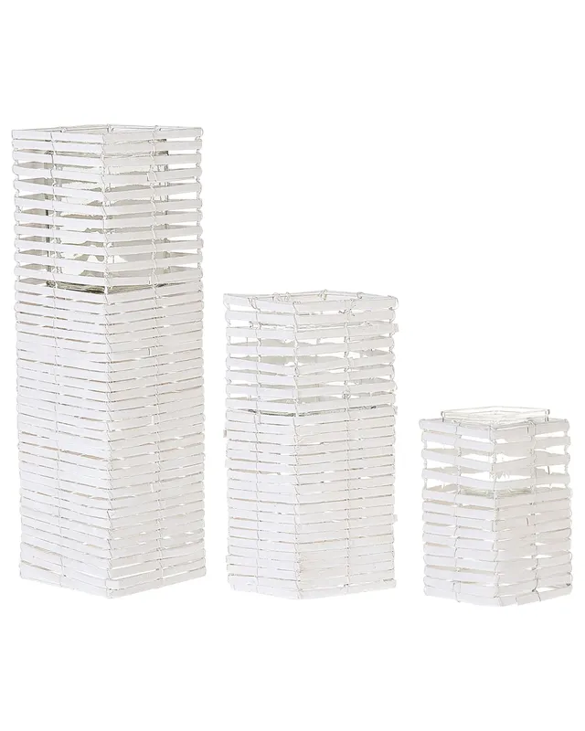 beliani-marola-kerzenst-nder-3er-set-holz-wei-quadratisch image 1