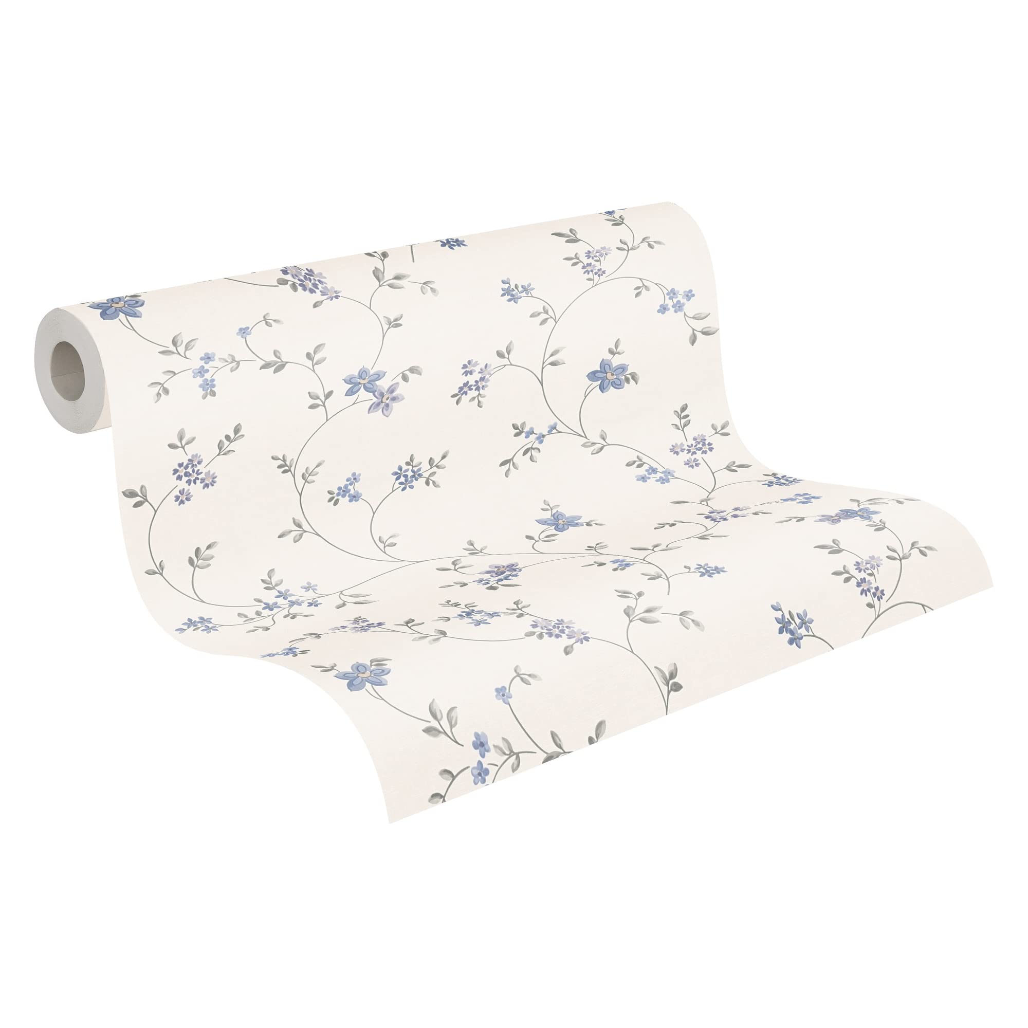 a-s-cr-ation-maison-charme-390713-blumentapete-creme-blau image 8