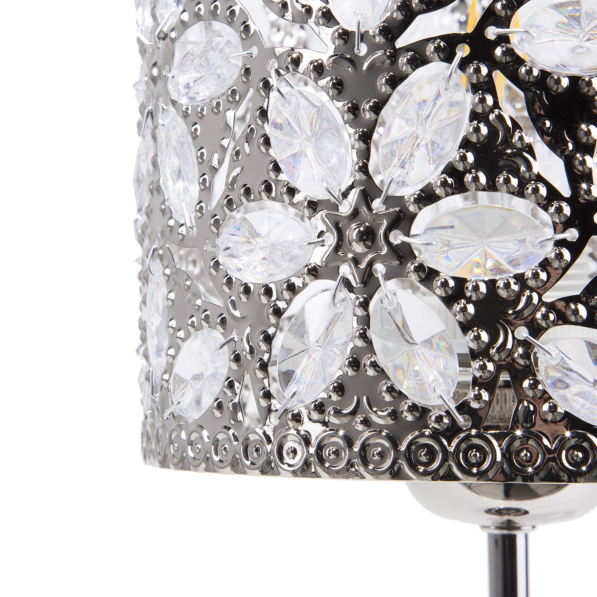 beliani-tischleuchte-metall-silber-kristall-blumen-e27-40-cm image 6
