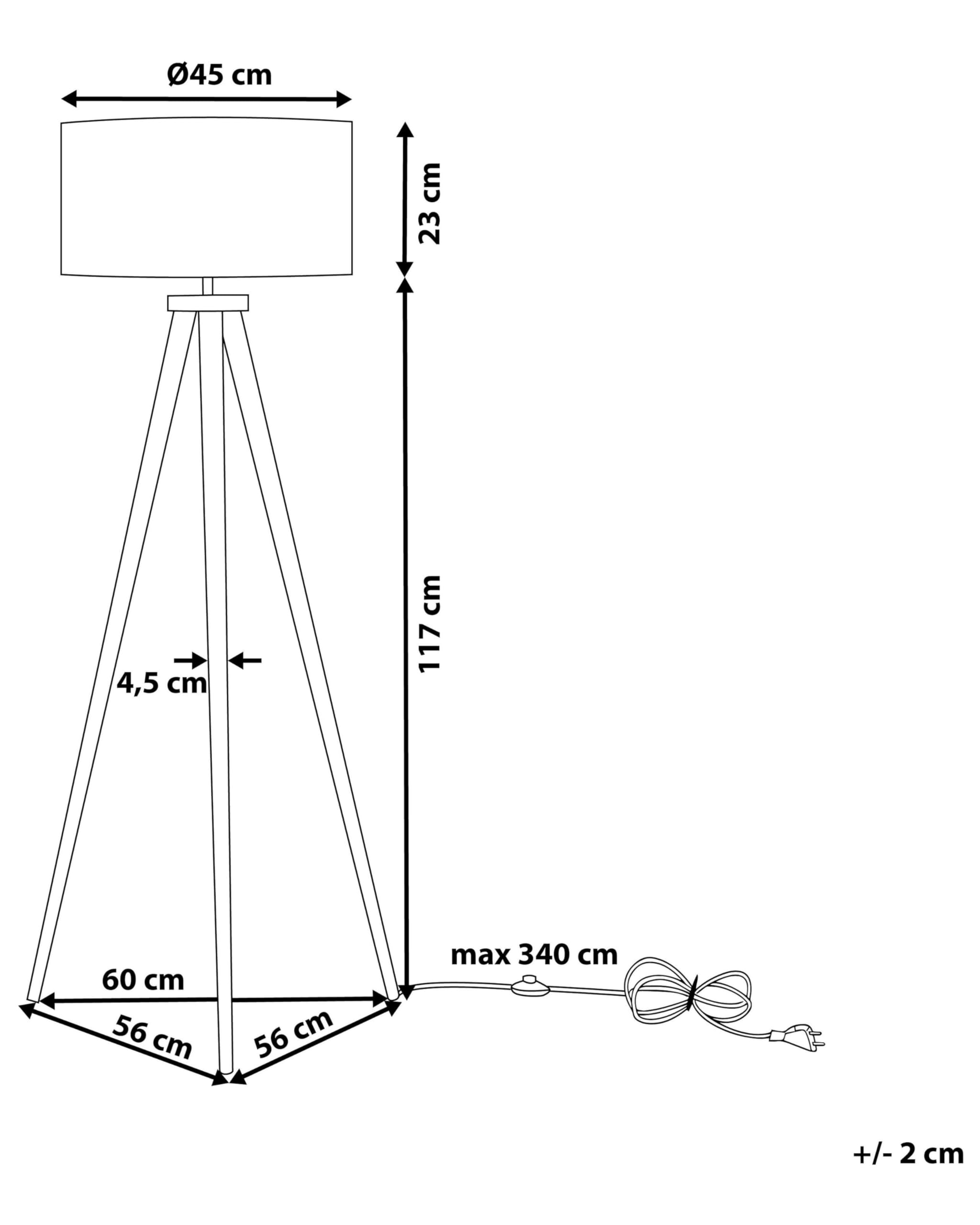 beliani-nitra-stehlampe-eiche-grau-poly-baumwolle image 3
