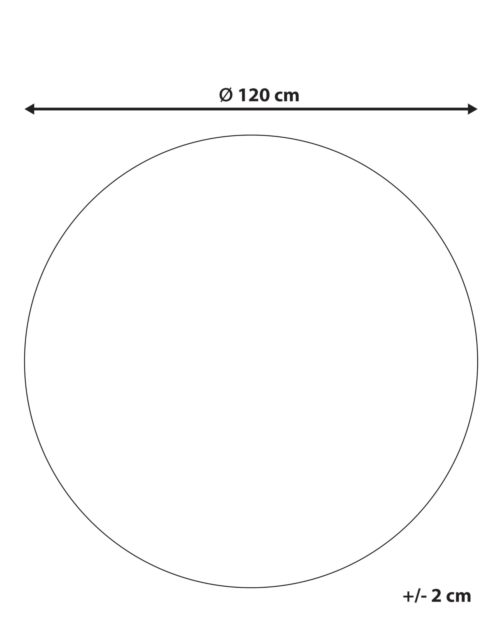 beliani-hizan-teppich-rund-120-cm-schwarz-baumwolle image 3