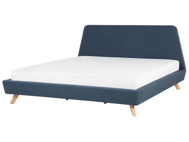 beliani-vienne-polsterbett-180x200-dunkelblau-leinenoptik image 1