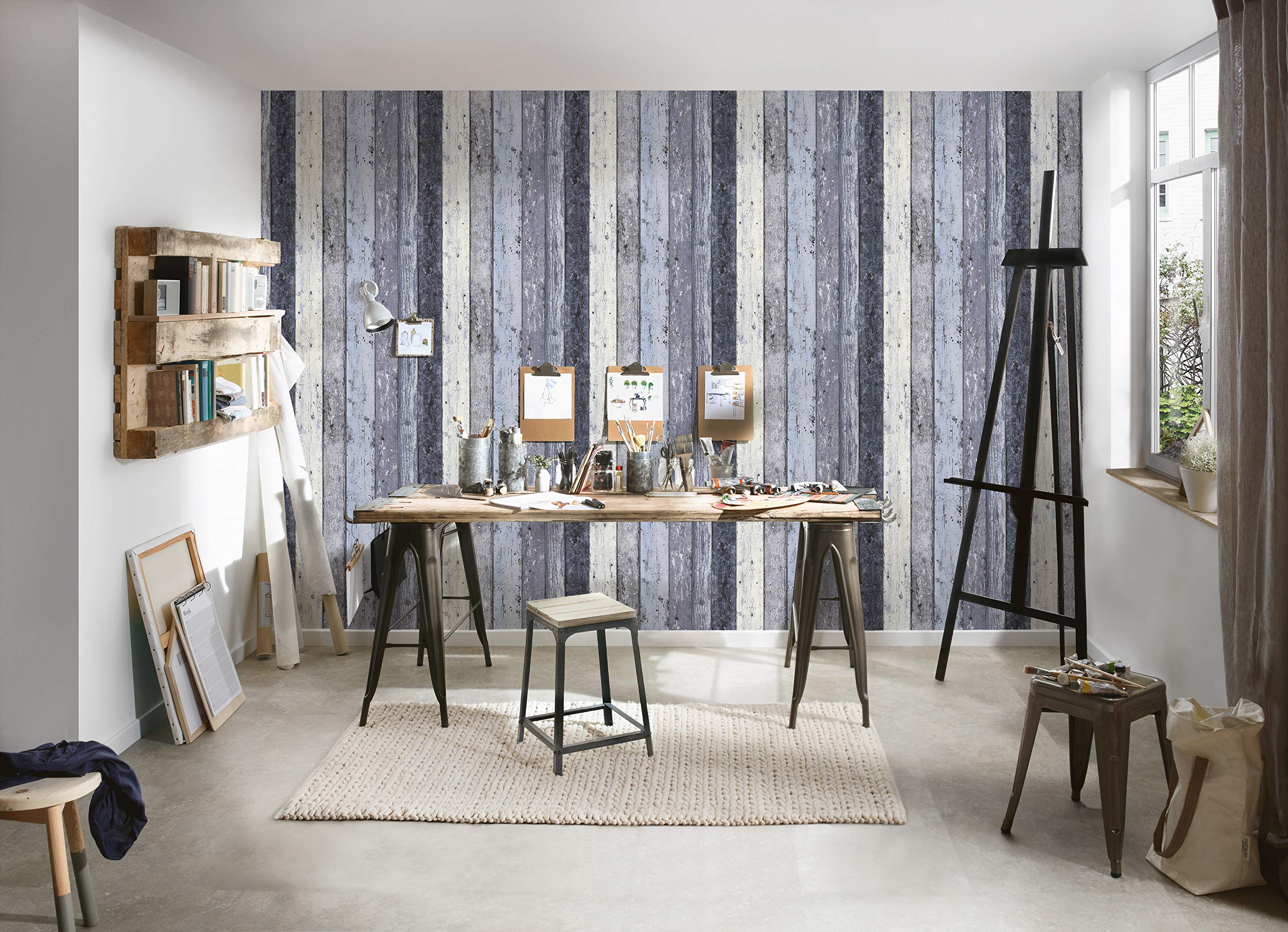 a-s-cr-ation-new-england-2-855060-vliestapete-holzoptik-blau image 3