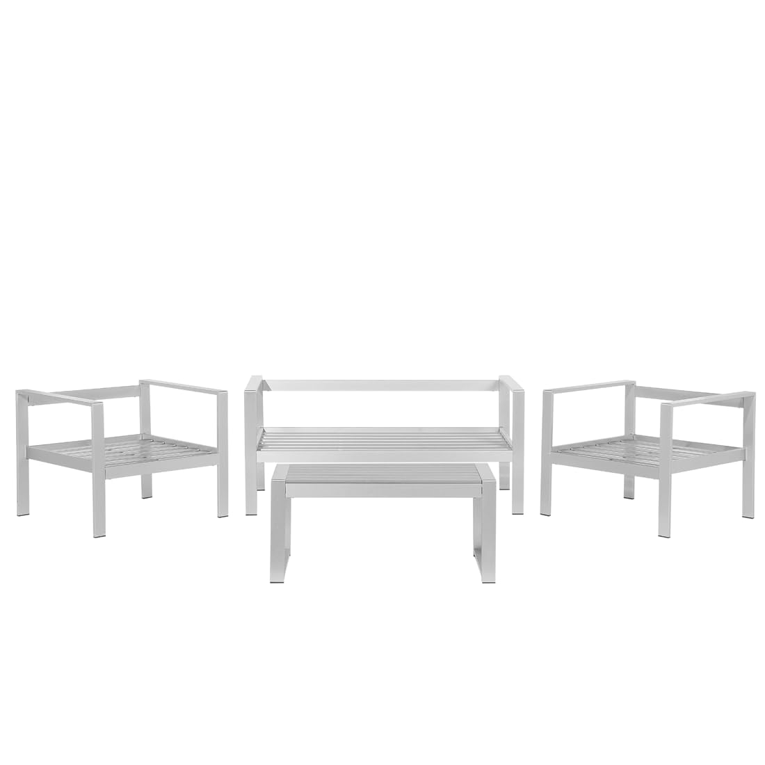 beliani-salerno-gartenset-aluminium-dunkelgrau-4-teilig image 4