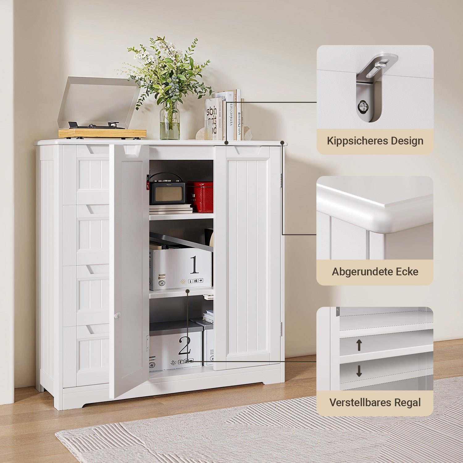 bealife-ap67-badezimmerschrank-wei-4-schubladen-wasserdicht image 4