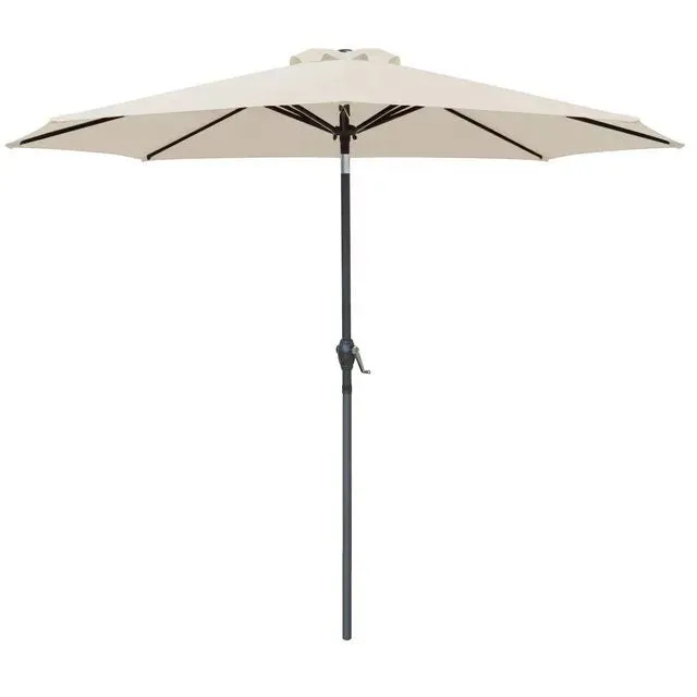 homall-patio-furniture-sonnenschirm-beige-9ft-neigbar image 1
