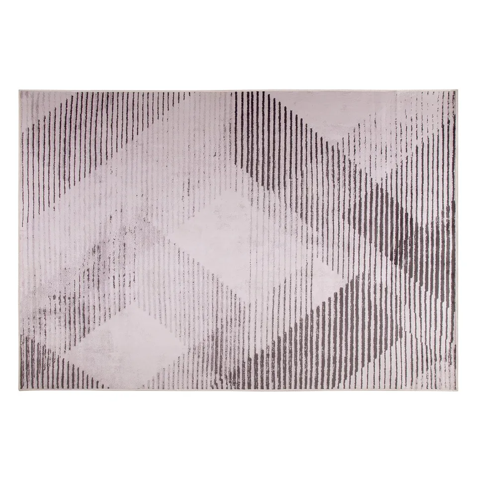 beliani-kale-wohnteppich-140-x-200-cm-rosa-geometrisch image 1