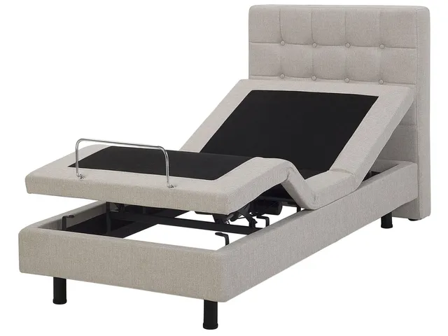 beliani-duke-polsterbett-elektrisch-beige-90x200-cm image 1