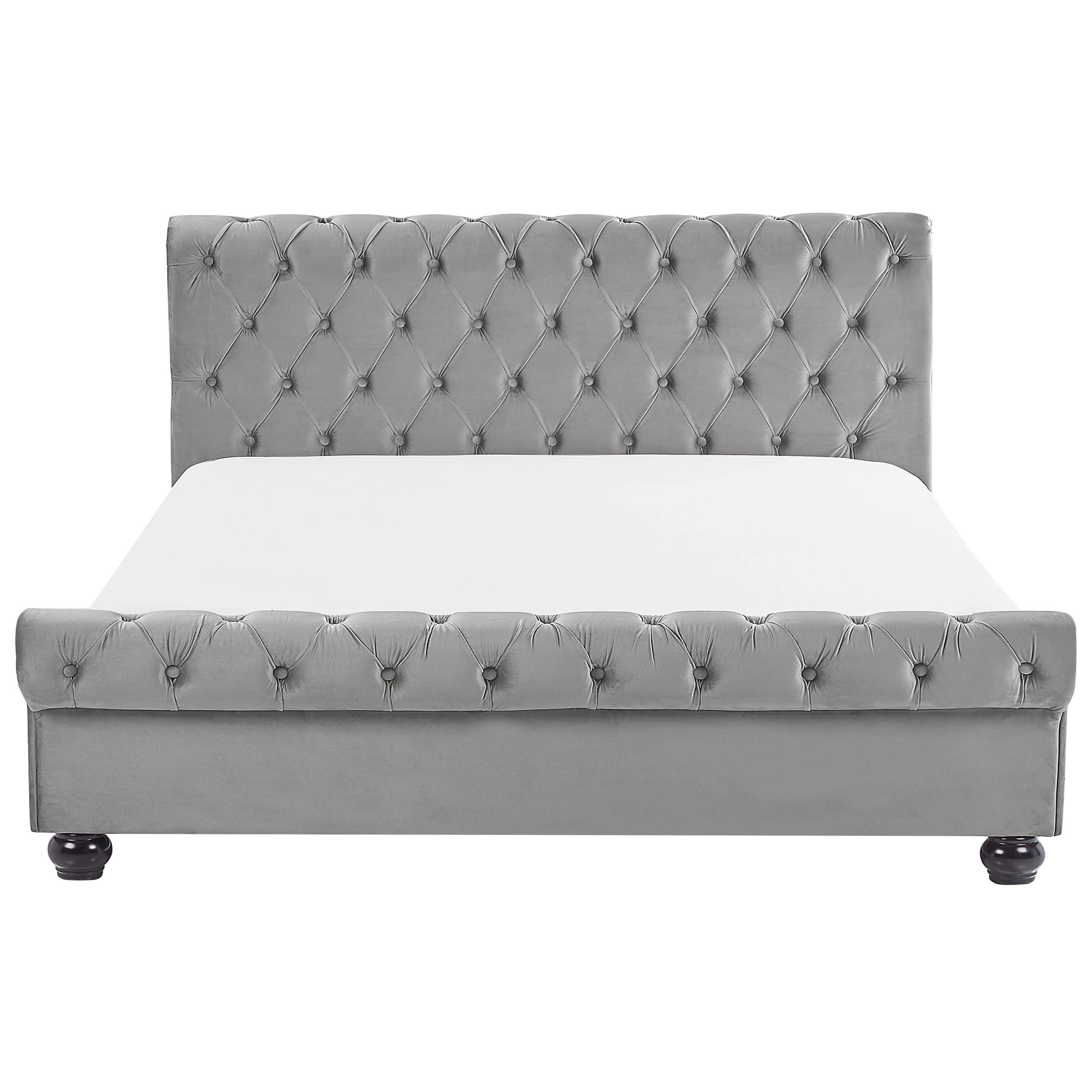 beliani-polsterbett-180x200-samt-hellgrau-chesterfield image 5