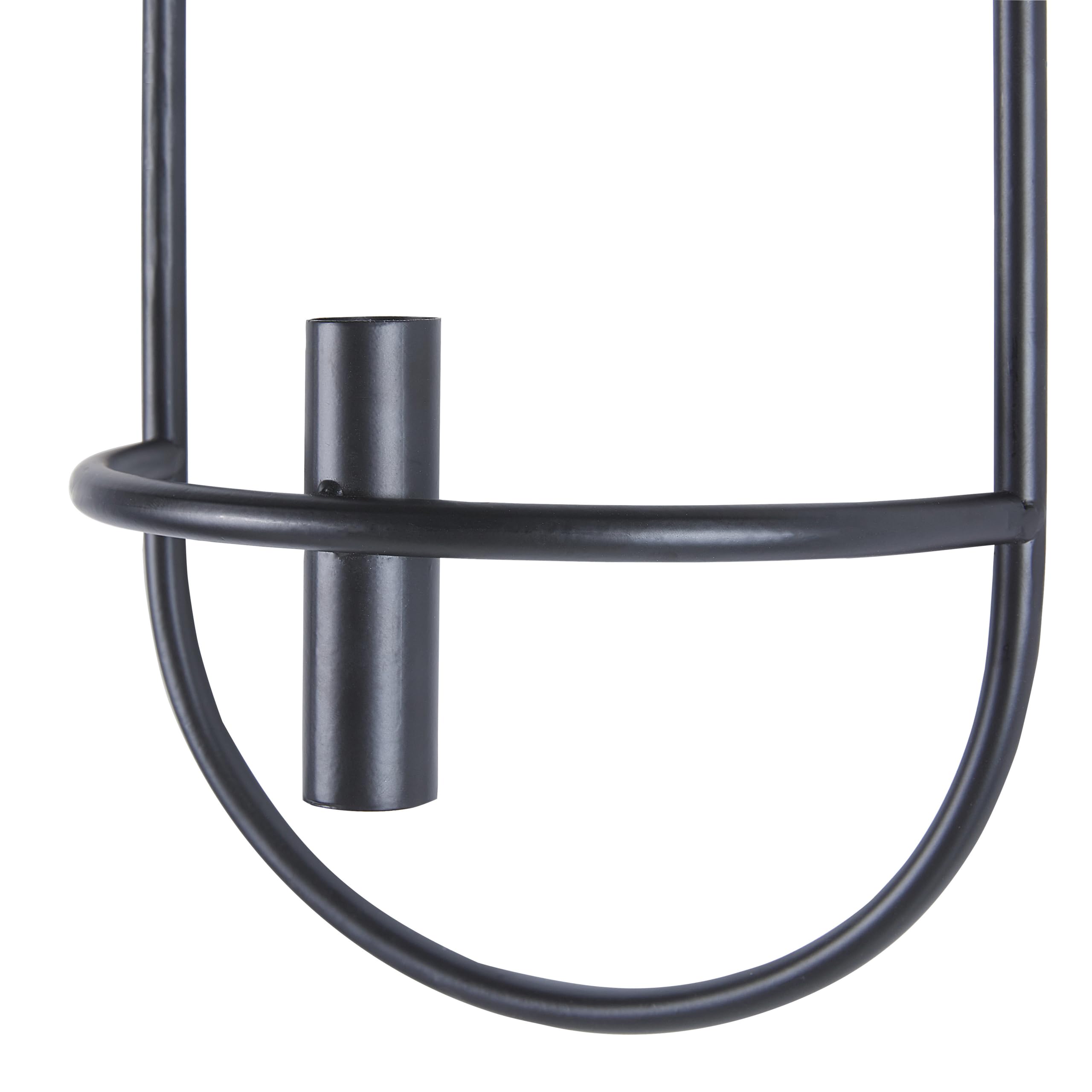 beliani-caviana-wandkerzenhalter-2er-set-schwarz-metall image 6