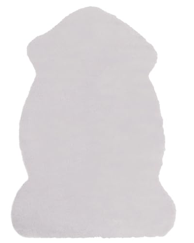 beliani-undara-kunstfell-teppich-hellgrau-60-x-90-cm-kaninchen image 8