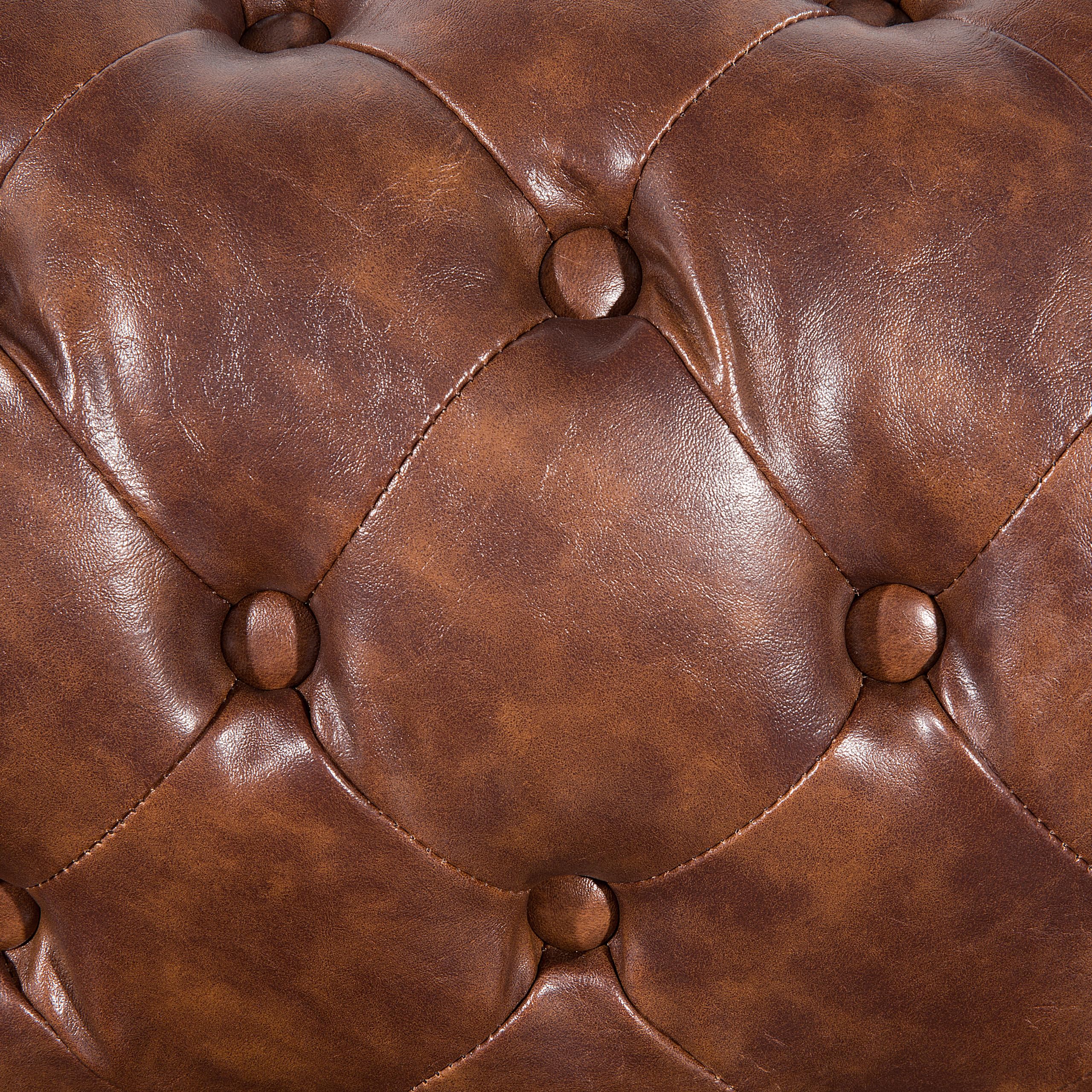 beliani-chesterfield-sessel-braun-kunstleder-goldbraun-vintage image 7