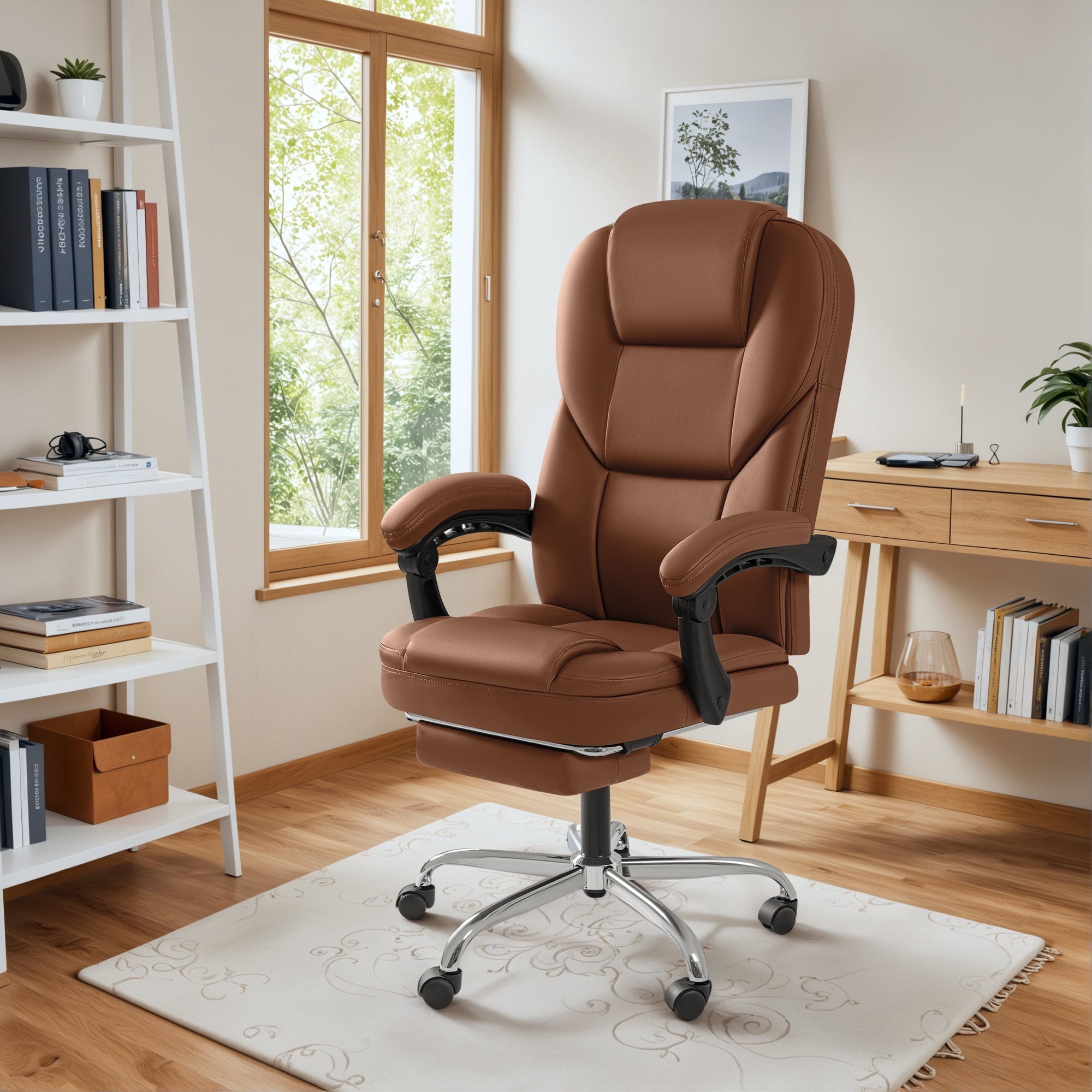 homall-recliner-chair-b-rostuhl-leder-schwarz-massage image 8