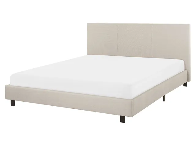 beliani-albi-polsterbett-160x200-beige-stoff-mit-lattenrost image 1