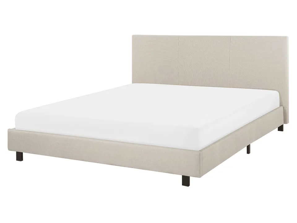 beliani-albi-polsterbett-160x200-beige-stoff-mit-lattenrost image 1