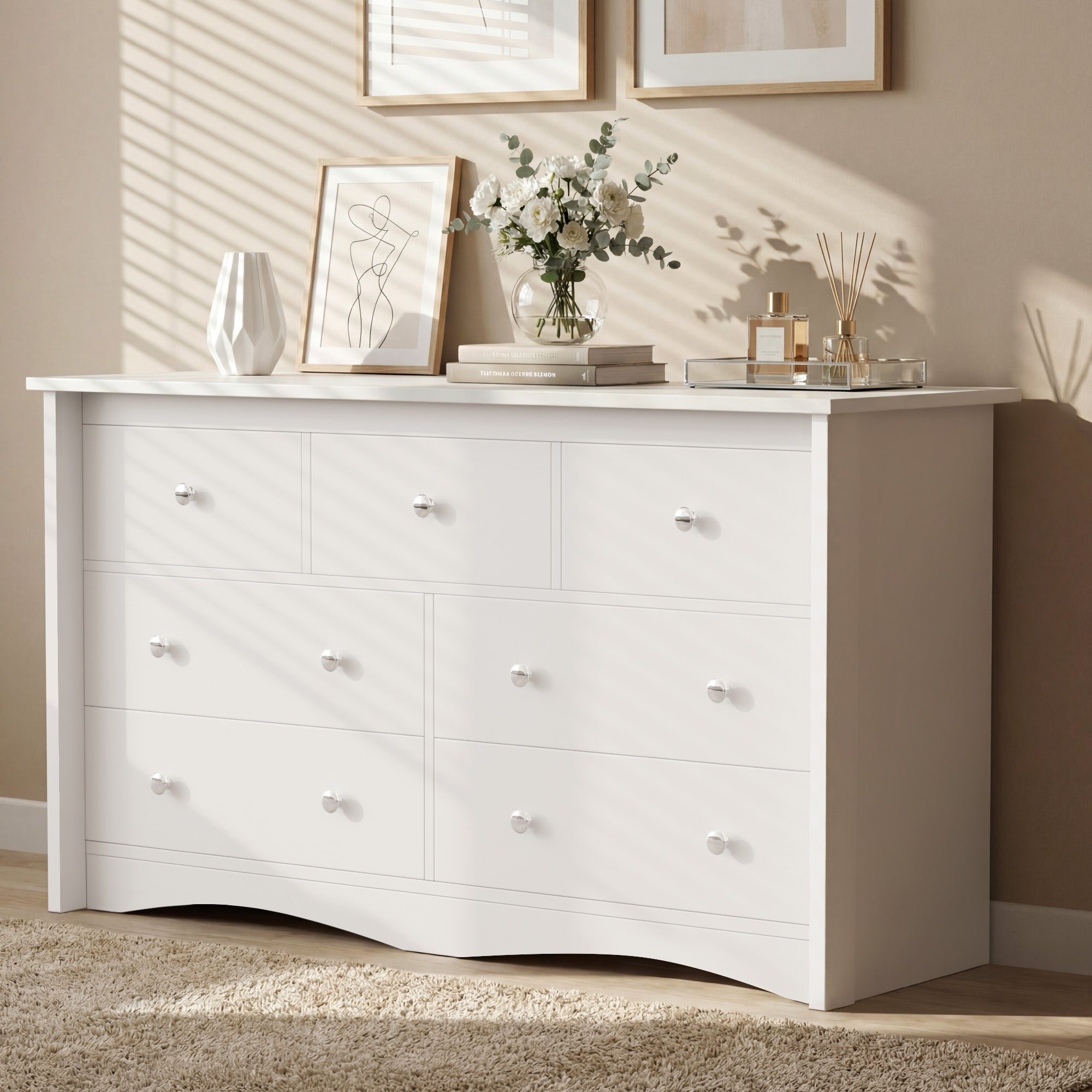 homall-bedroom-kommode-6-schubladen-schwarz-holz-132-cm image 8