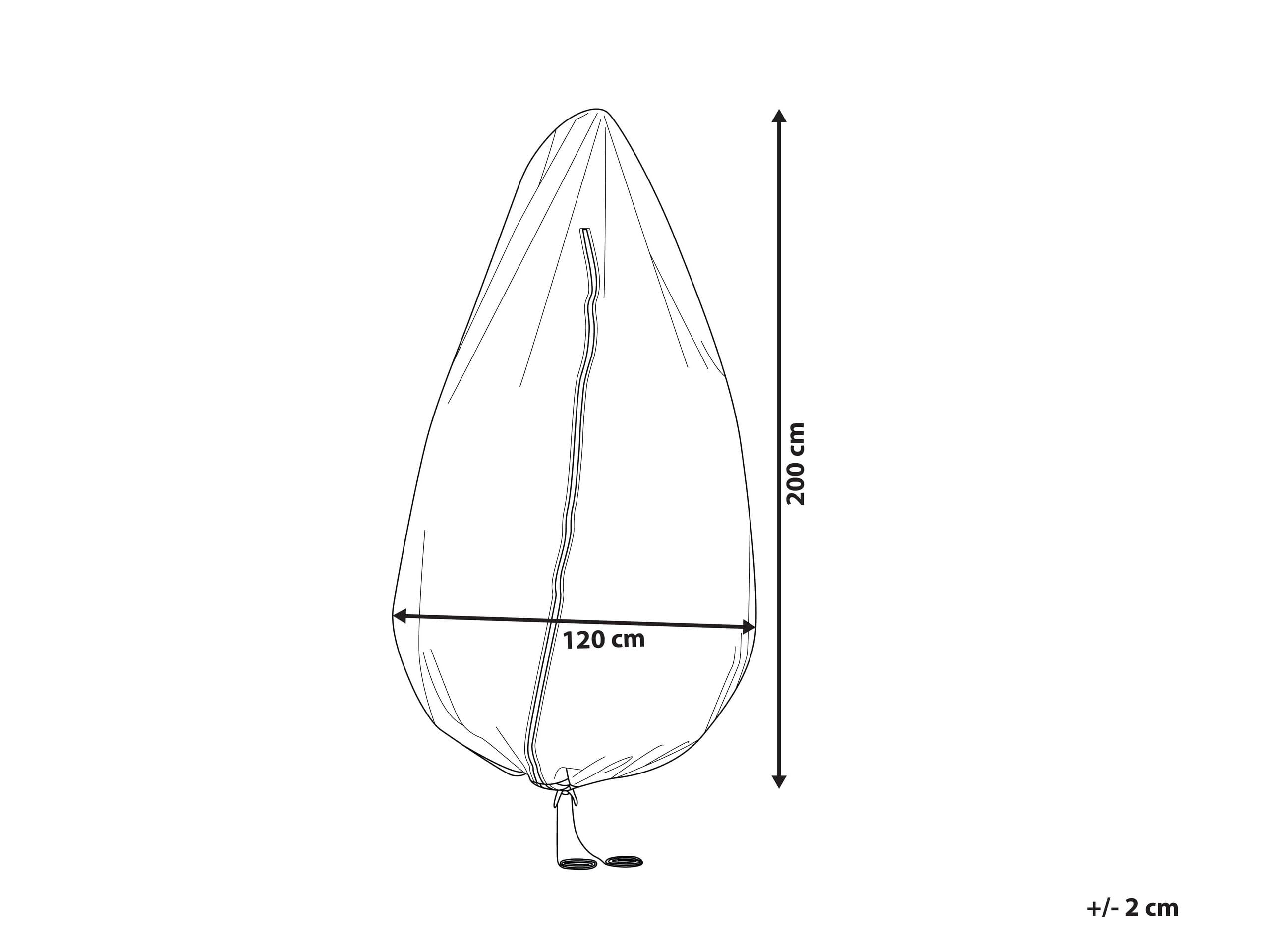 beliani-chuva-regenschutz-h-ngesessel-grau-pvc-200x120-cm image 3
