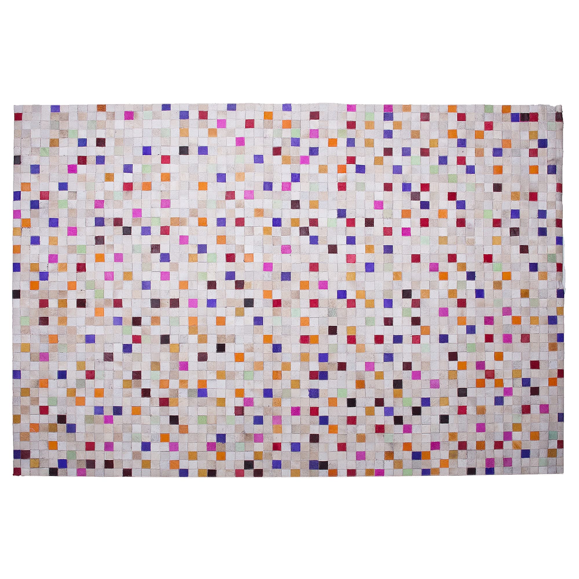 beliani-advan-teppich-140x200-bunt-leder-mosaik-muster image 3