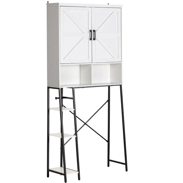 homall-ber-wc-schrank-badregal-wei-freistehend image 1