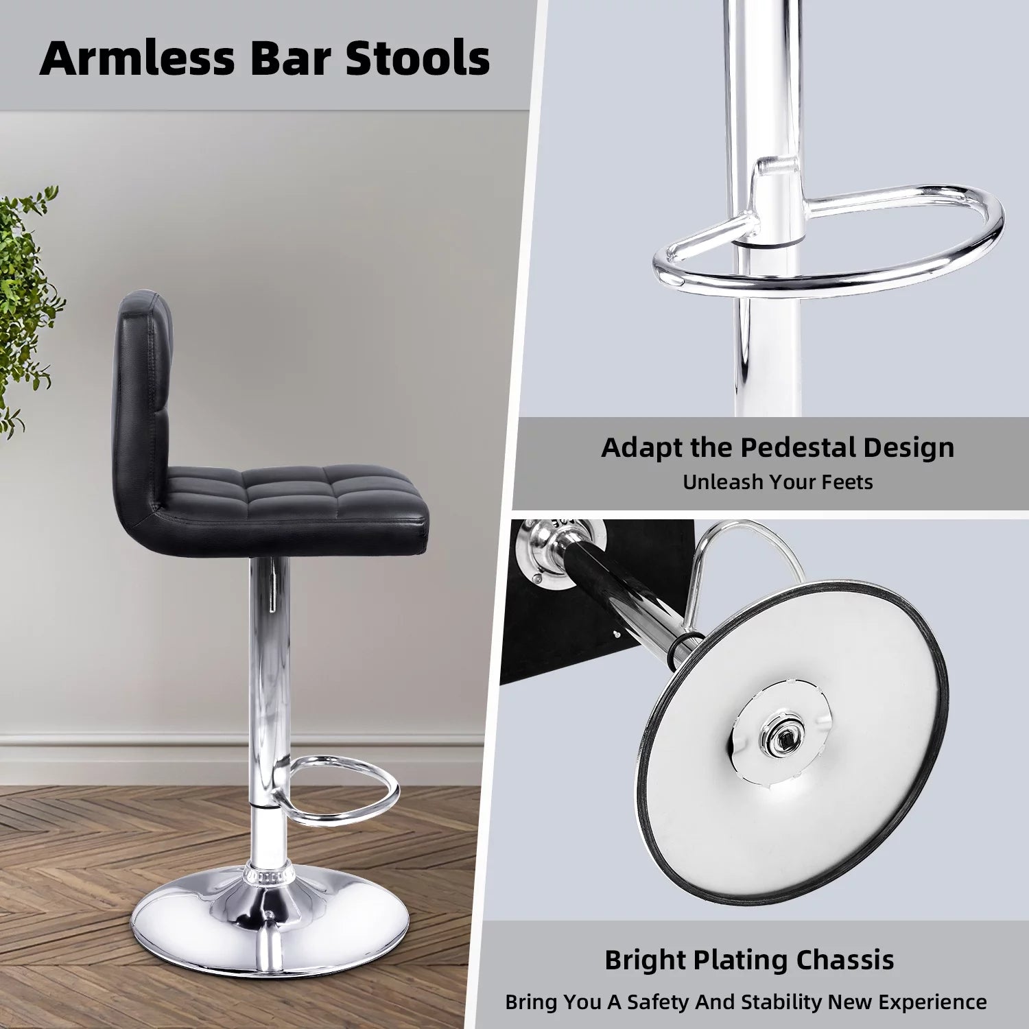 homall-bar-stool-barhocker-leder-2er-set-schwarz-h-henverstellbar image 5