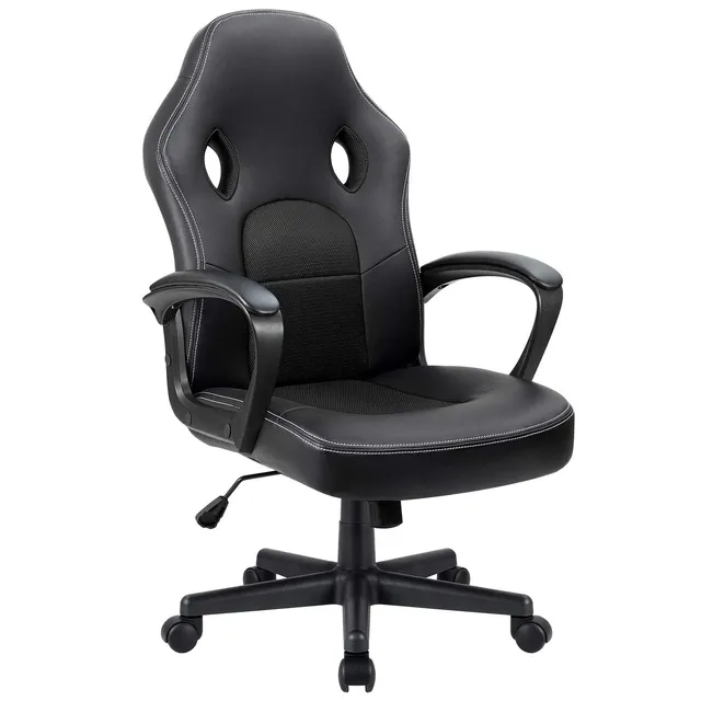 homall-gaming-stuhl-b-rostuhl-kunstleder-schwarz image 1