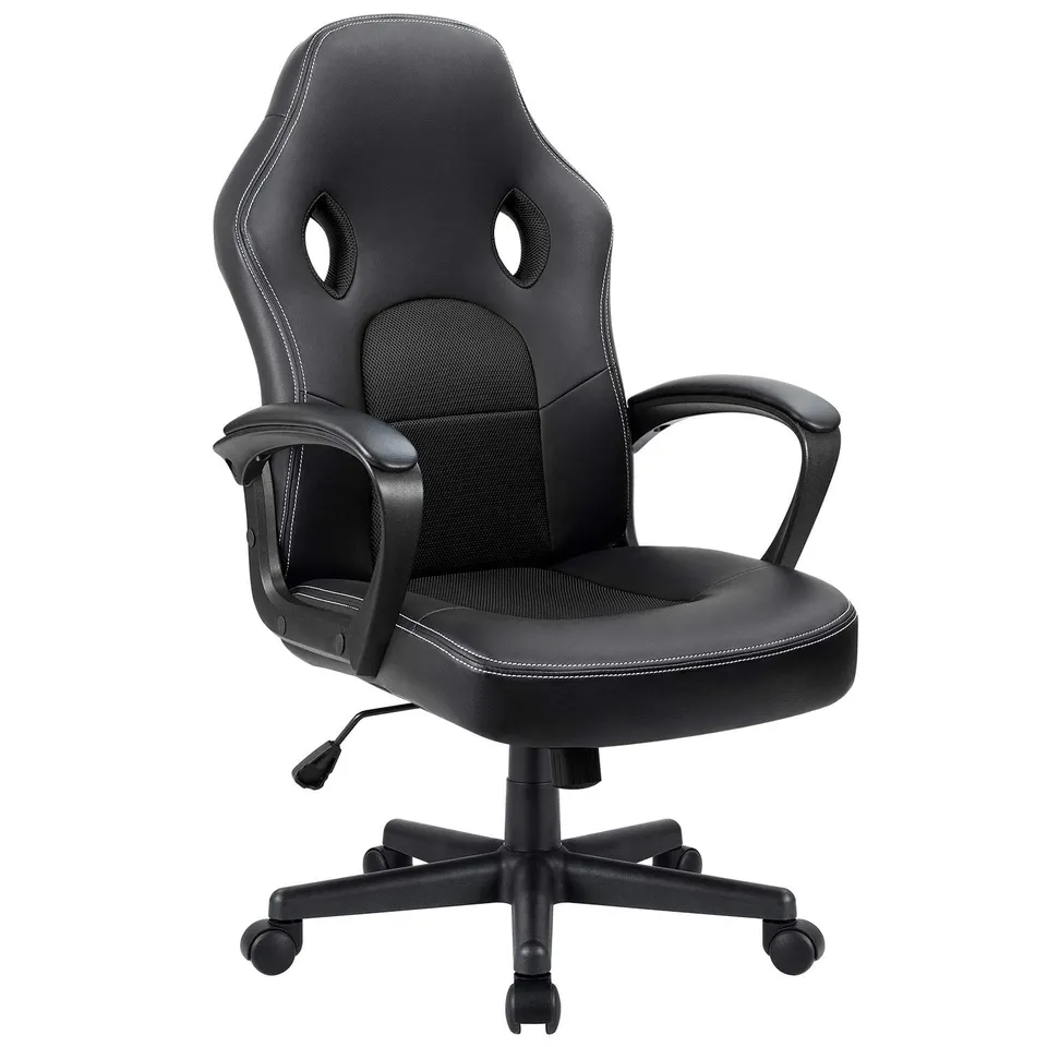homall-gaming-stuhl-b-rostuhl-kunstleder-schwarz image 1