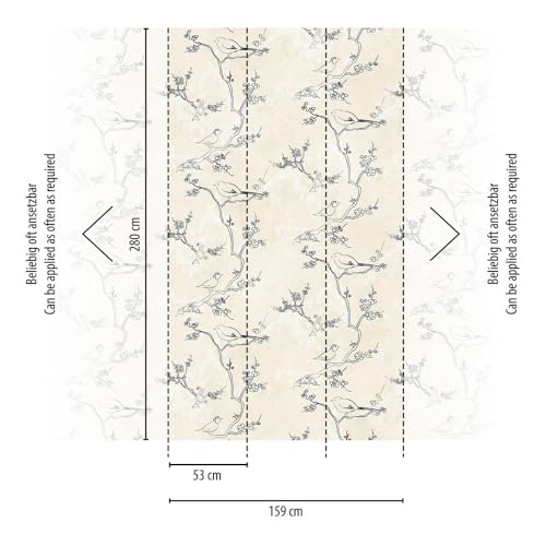 a-s-cr-ation-fototapeten-398841-fototapete-tier-creme-schwarz-1-59x2-8m image 6
