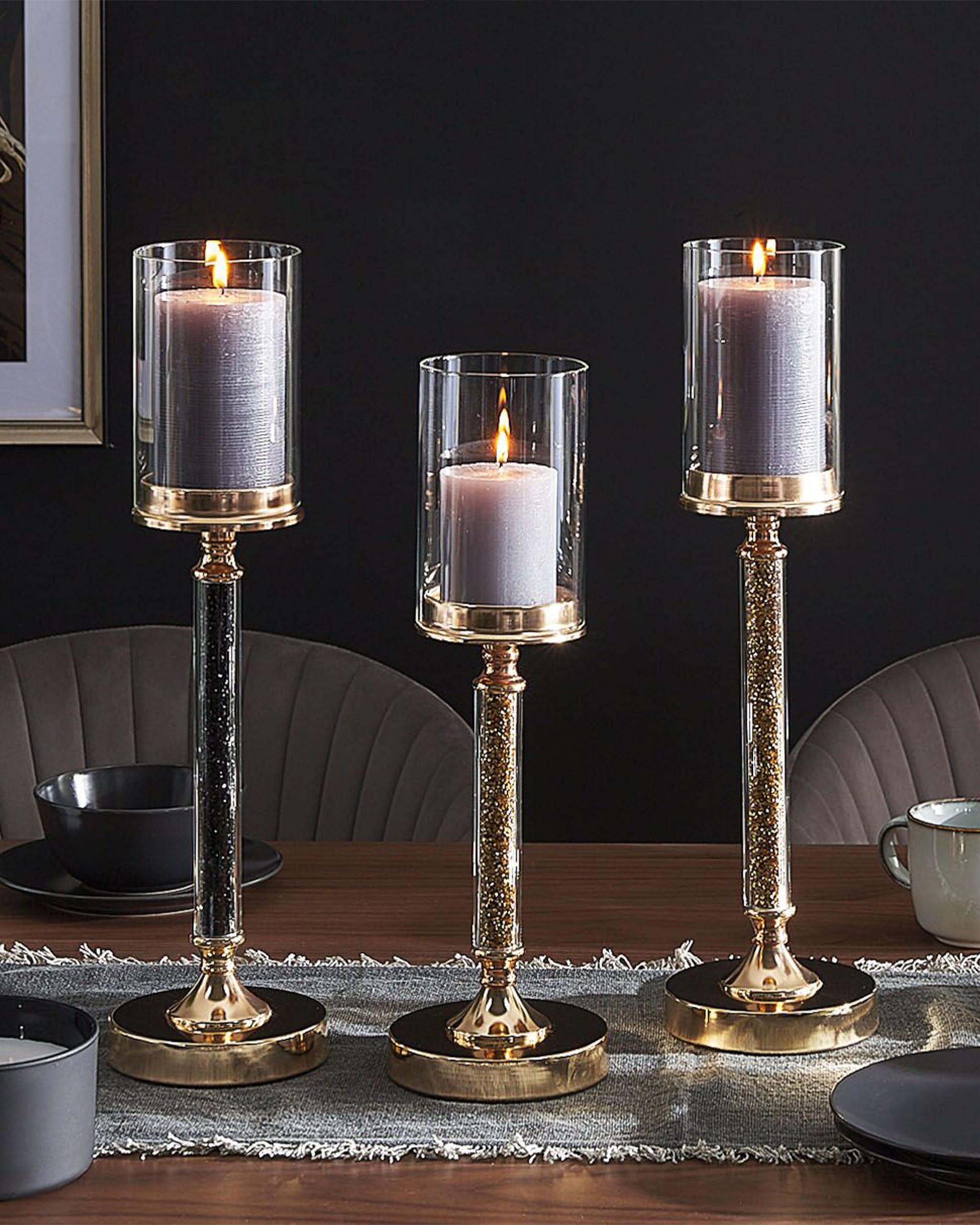 beliani-abbeville-kerzenst-nder-gold-schwarz-48-cm image 2
