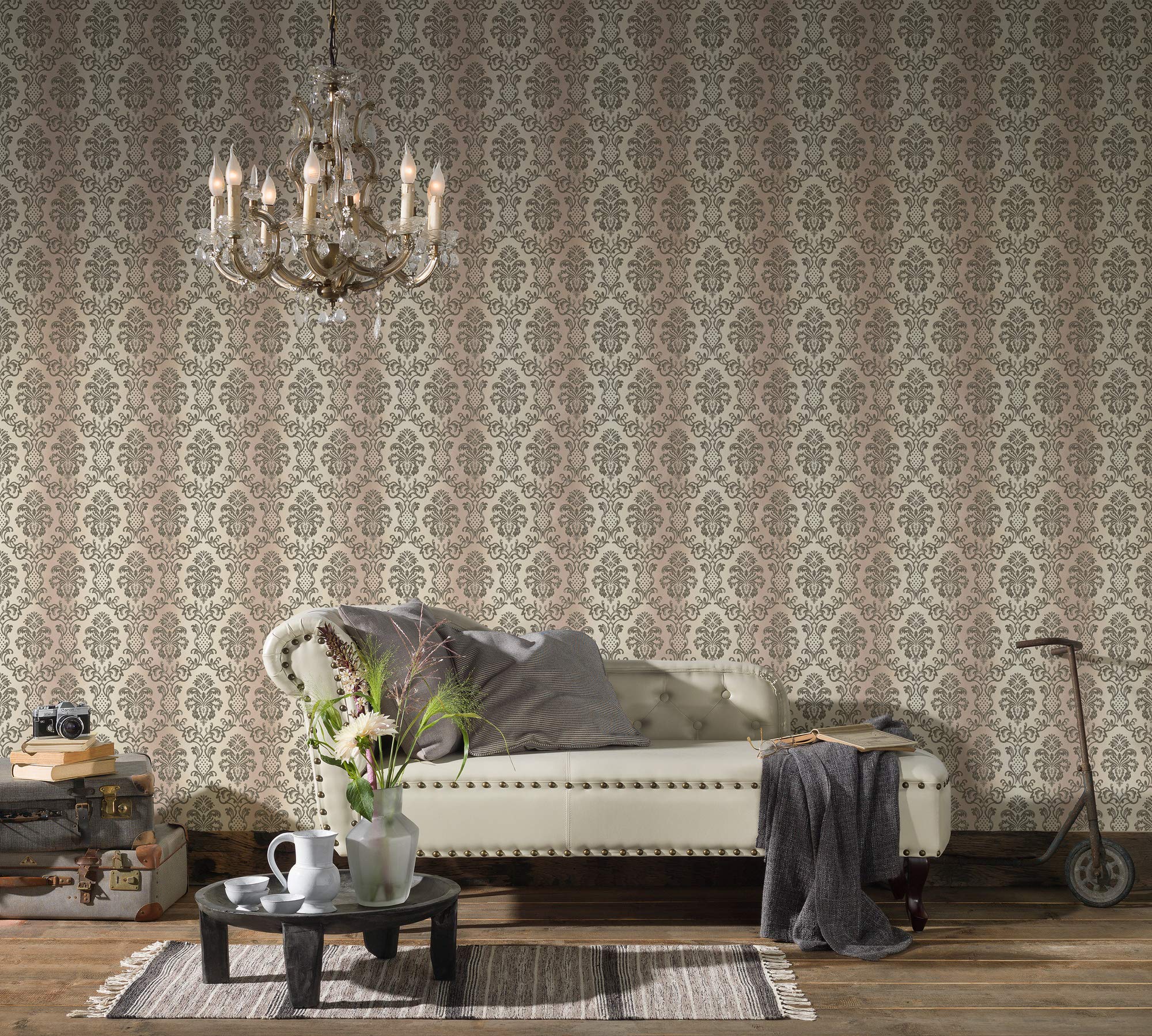 a-s-cr-ation-hermitage-335451-vliestapete-creme-schwarz-barock image 6