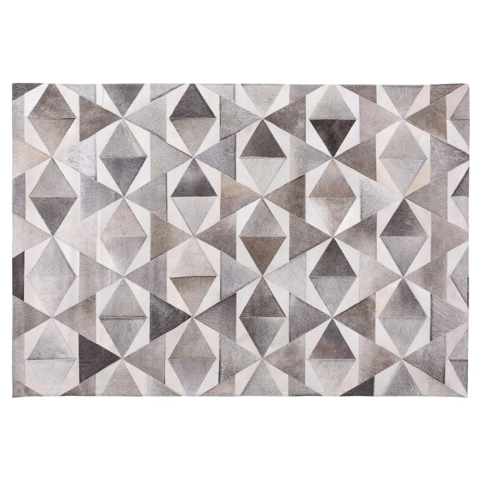 beliani-alaka-teppich-grau-geometrisch-140x200-cm image 1