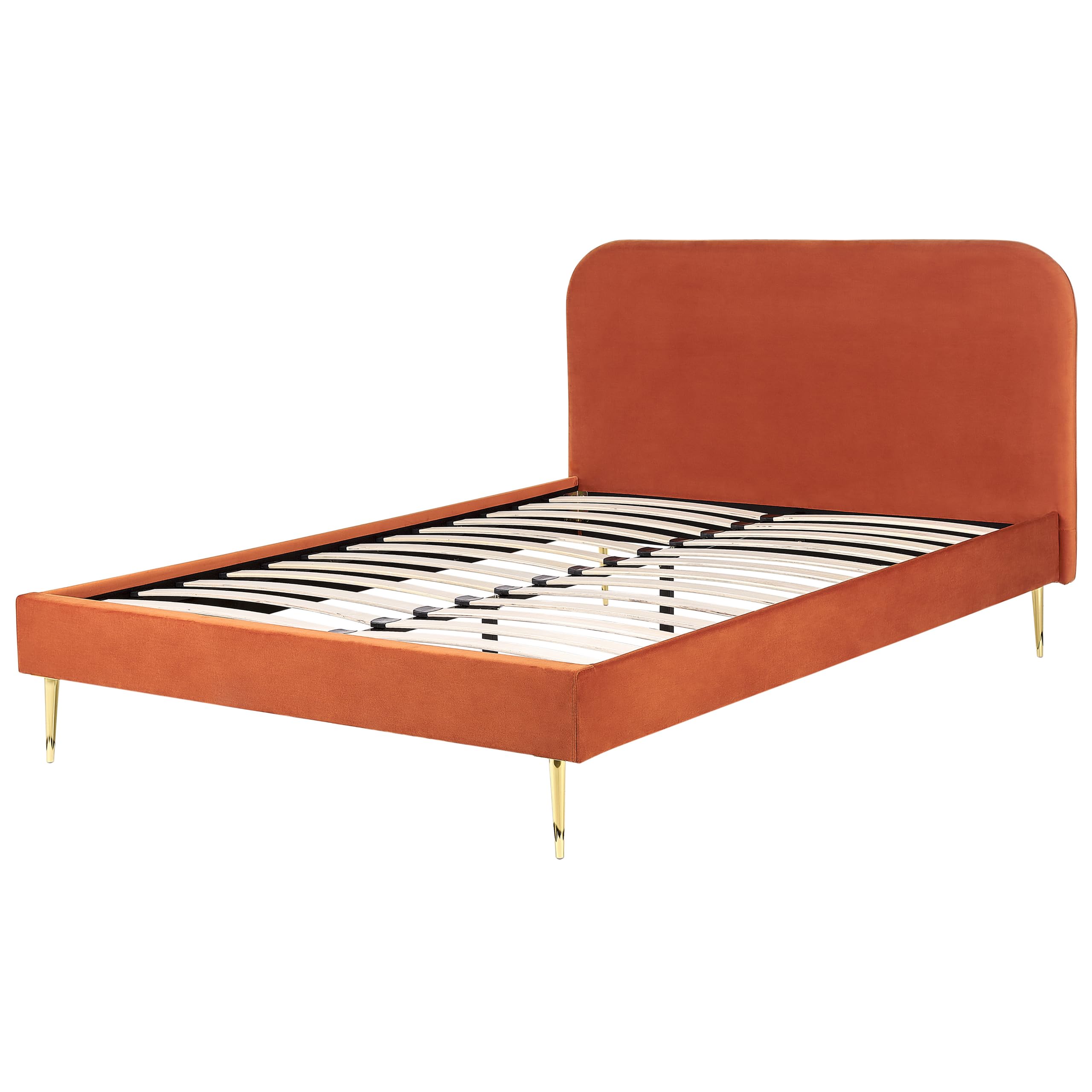 beliani-flayat-samtbett-140x200-orange-mit-goldf-en image 5