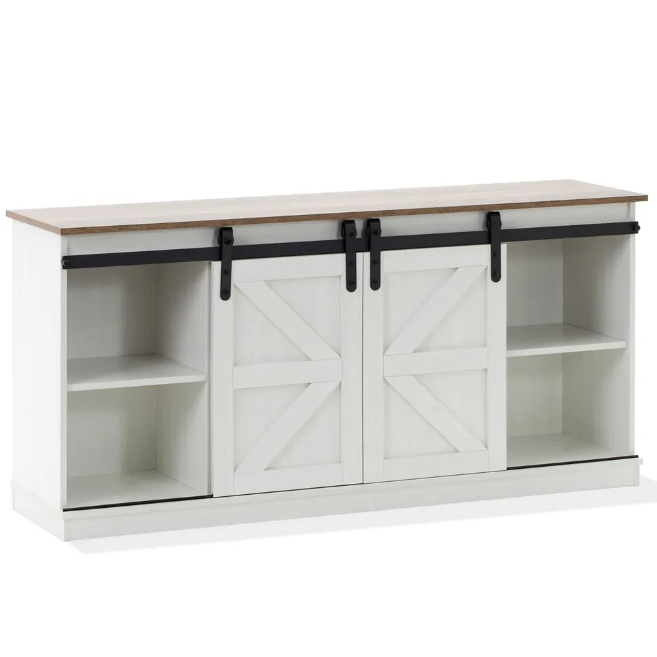 homall-tv-stand-schrank-eiche-farmhouse-f-r-65-zoll-mit-t-ren image 1