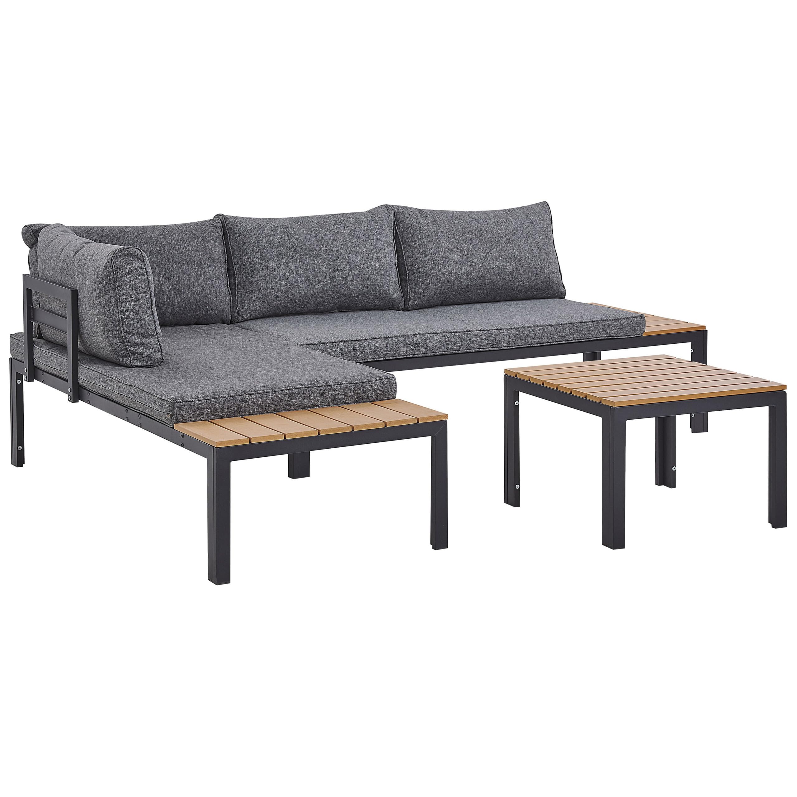 beliani-pienza-ii-gartenlounge-set-4-sitzer-schwarz-grau-ecksofa image 7