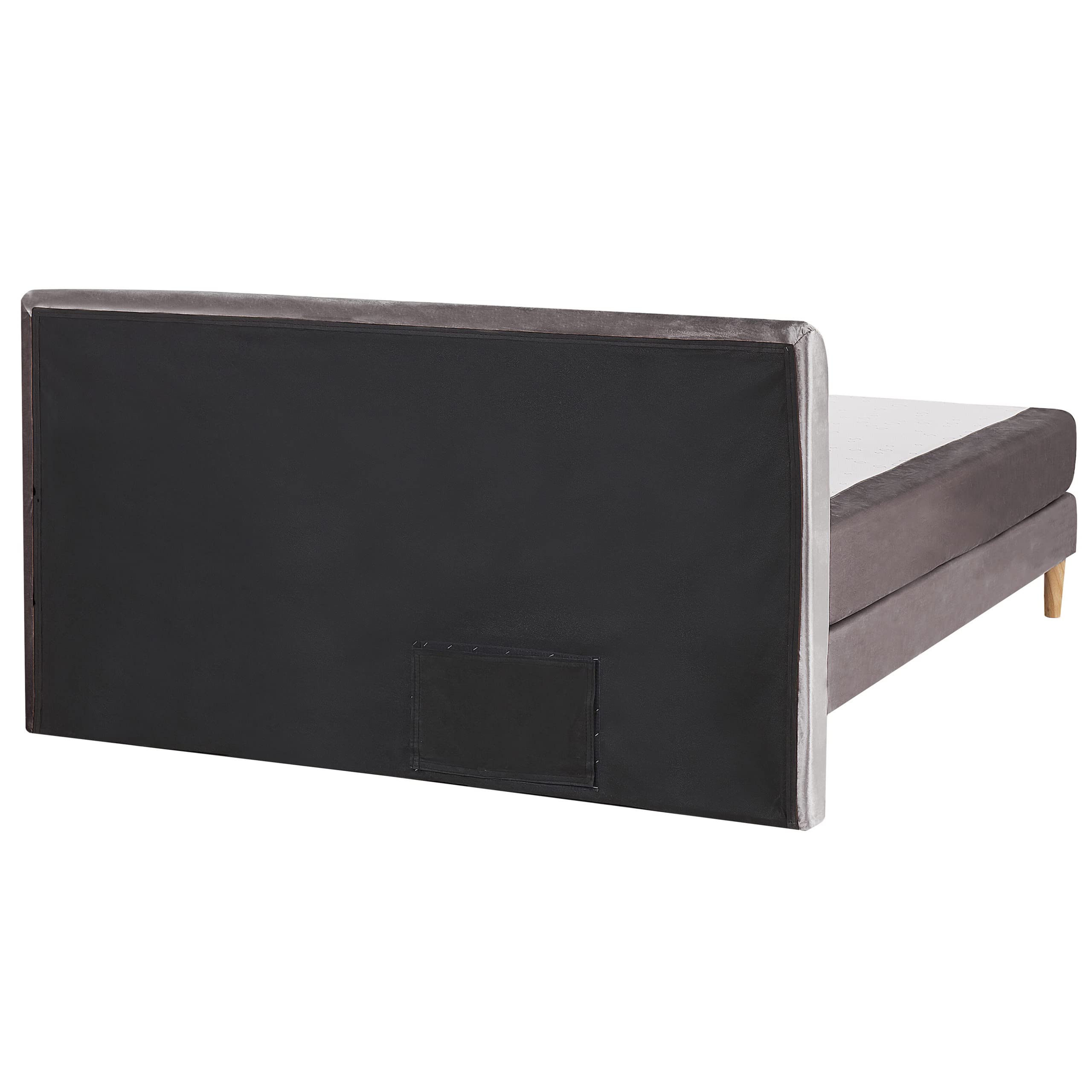 beliani-marquise-boxspringbett-160x200-samt-grau image 5
