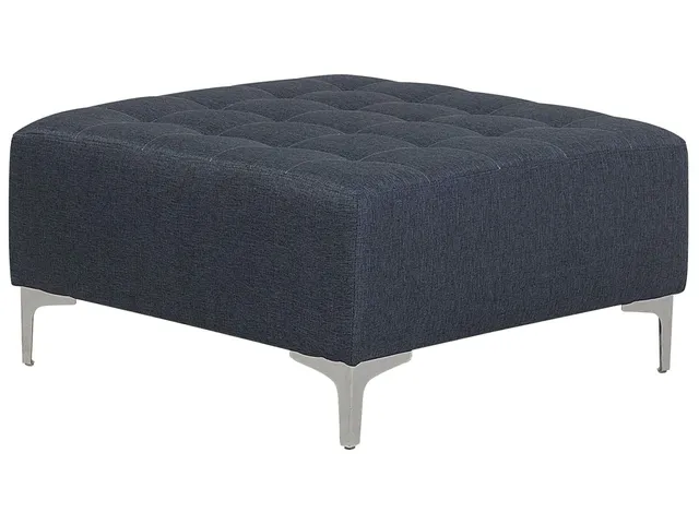 beliani-aberdeen-ottomane-dunkelgrau-stoffhocker image 1